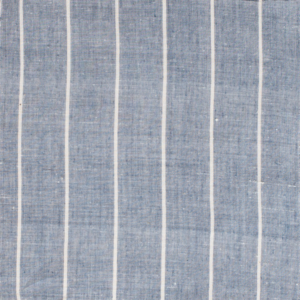 Natural Indigo / Yarn Dyed Stripes / Organic Cotton /  Fabric