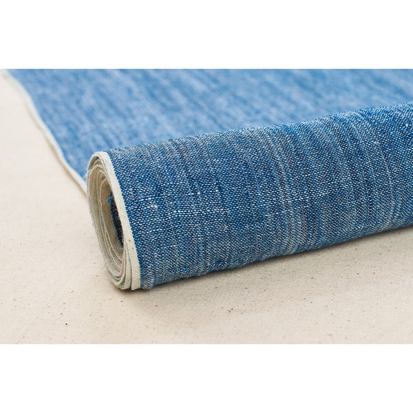 Hand-Woven Cotton / Linen Chambray Fabric
