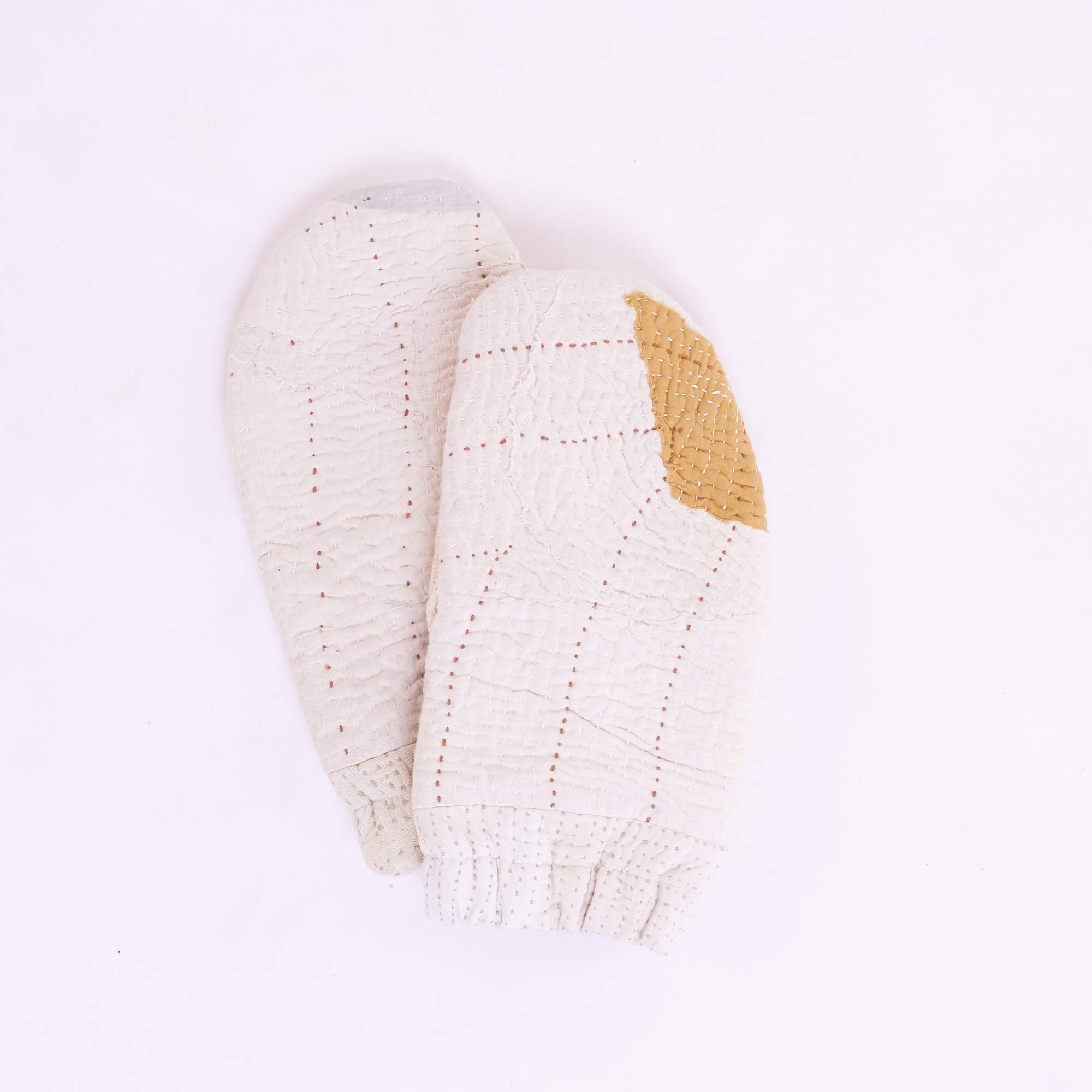 Patchwork Mitten Gloves