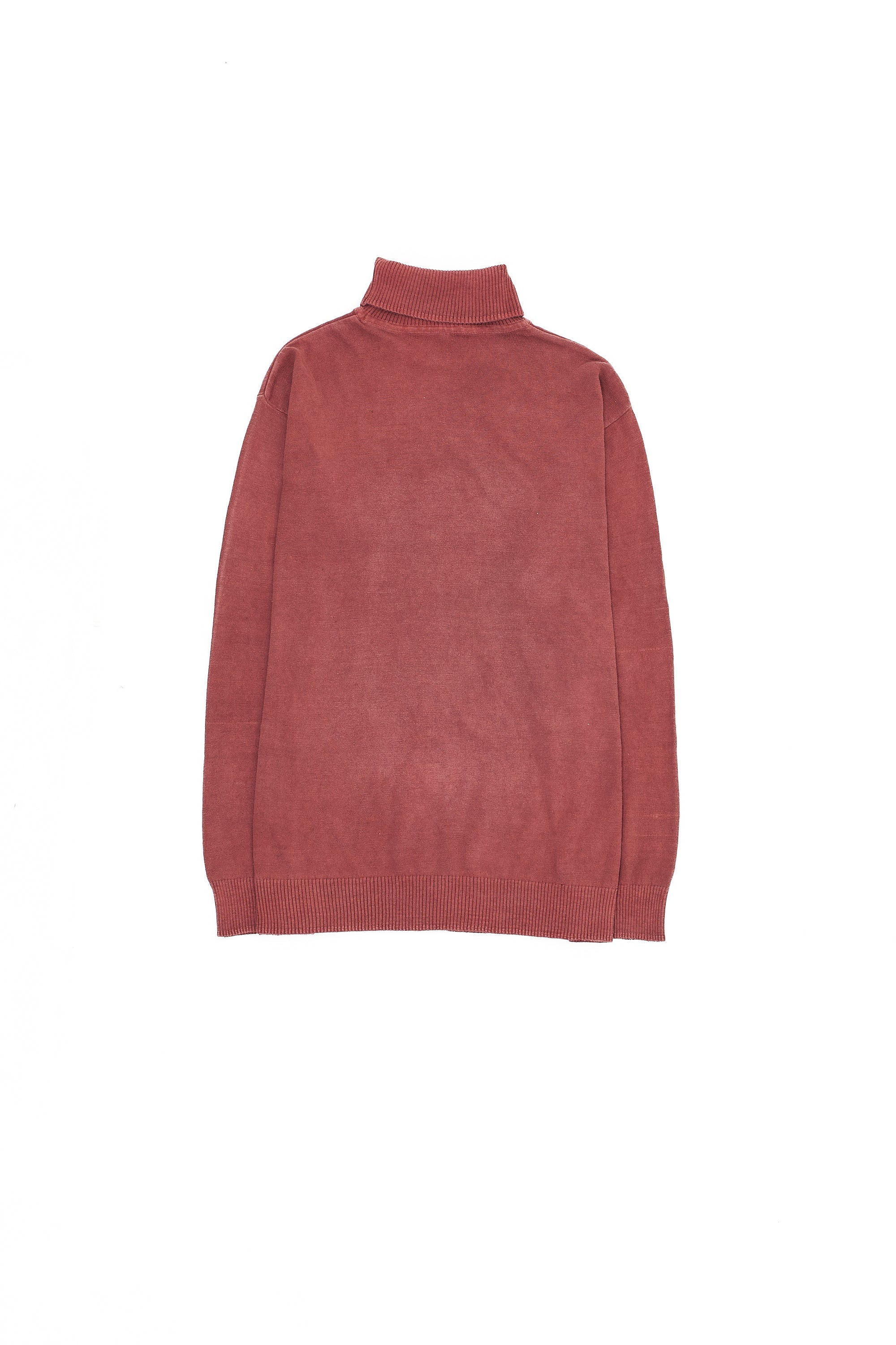 ROGUE PINK TURTLENECK FULL-SLEEVED COTTON T-SHIRT