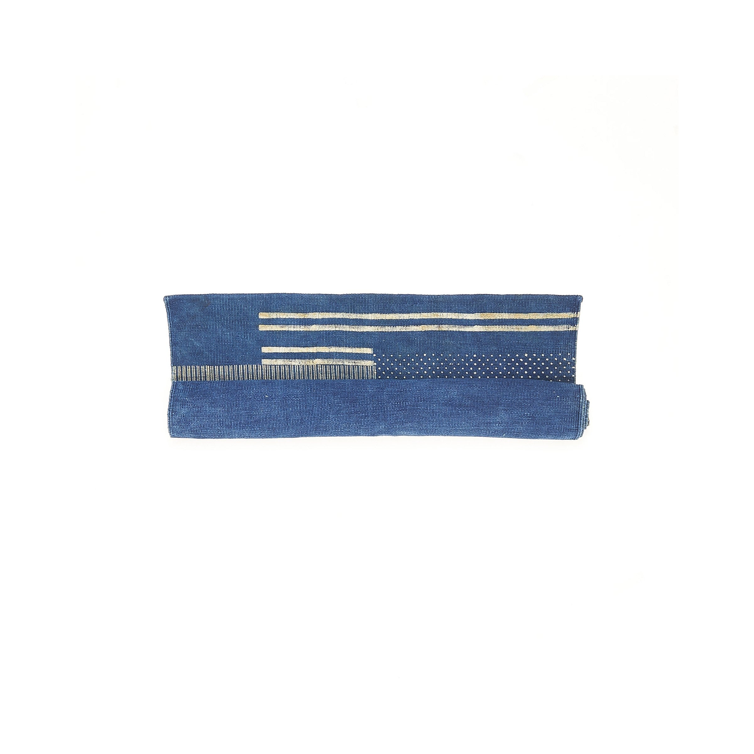 INDIGO BLOCK PRINTED RUG
