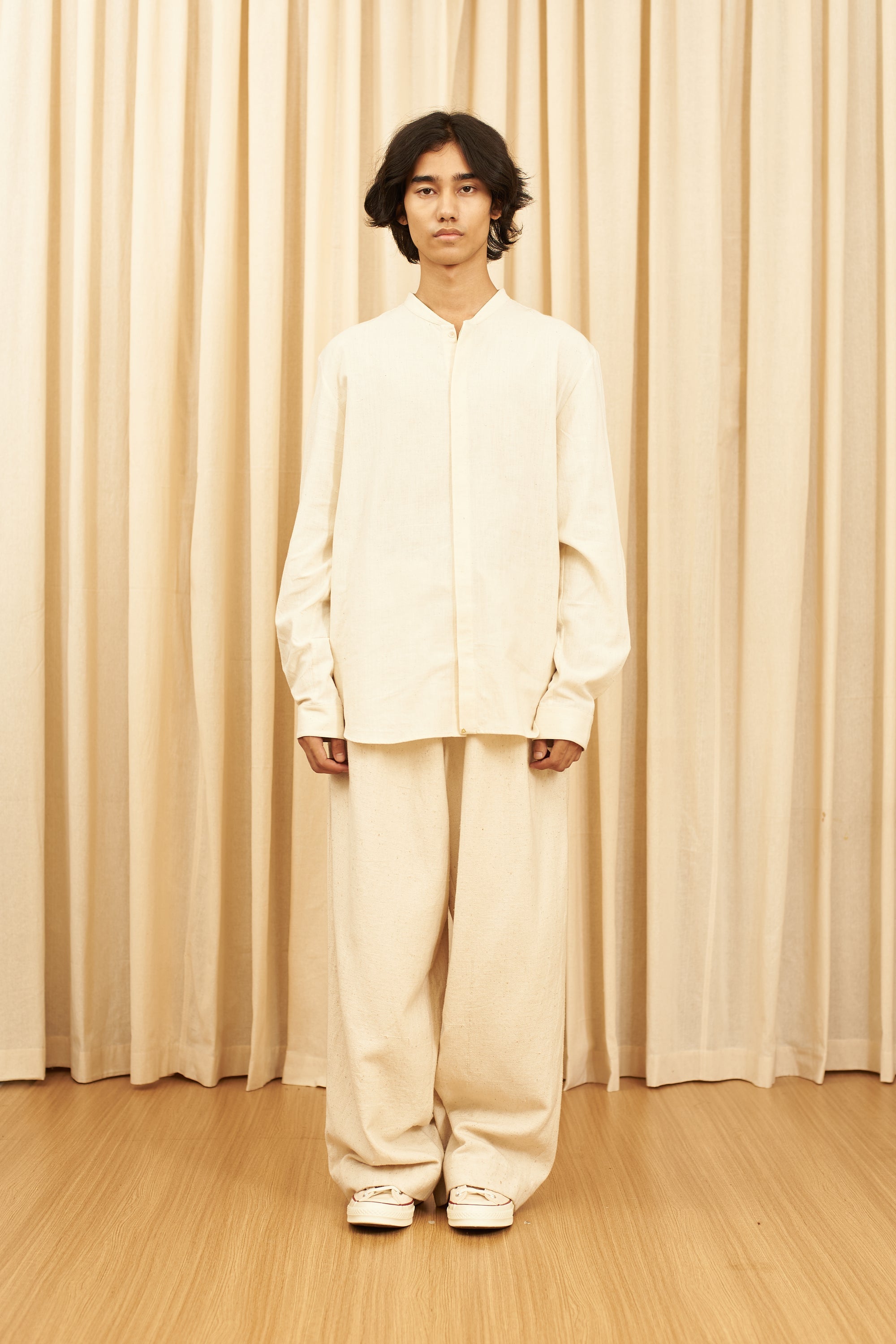 Zed Cotton Ecru Trouser