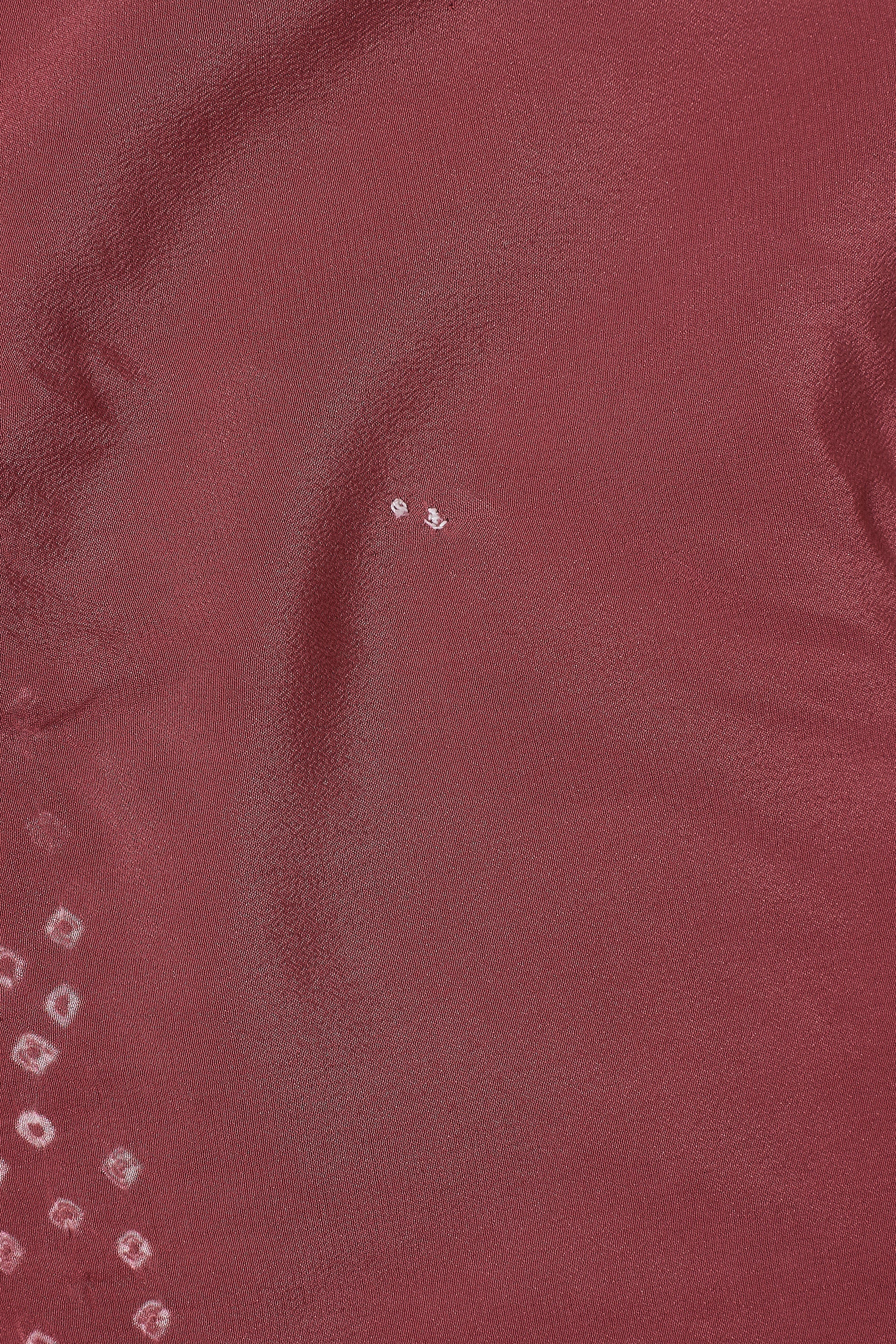 PINK WOOD SILK BANDHANI SAREE