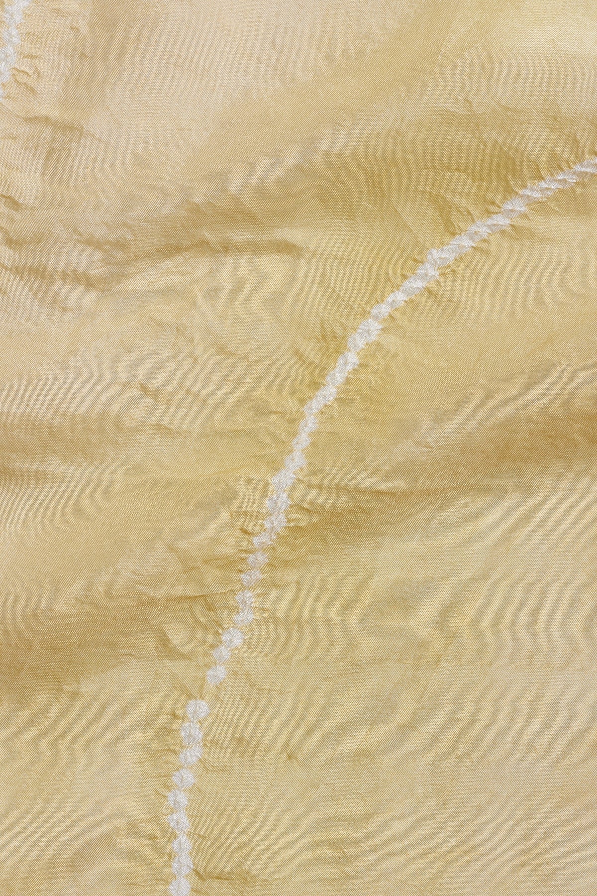 OCHRE YELLOW SILK WITH BANDHANI SCARF