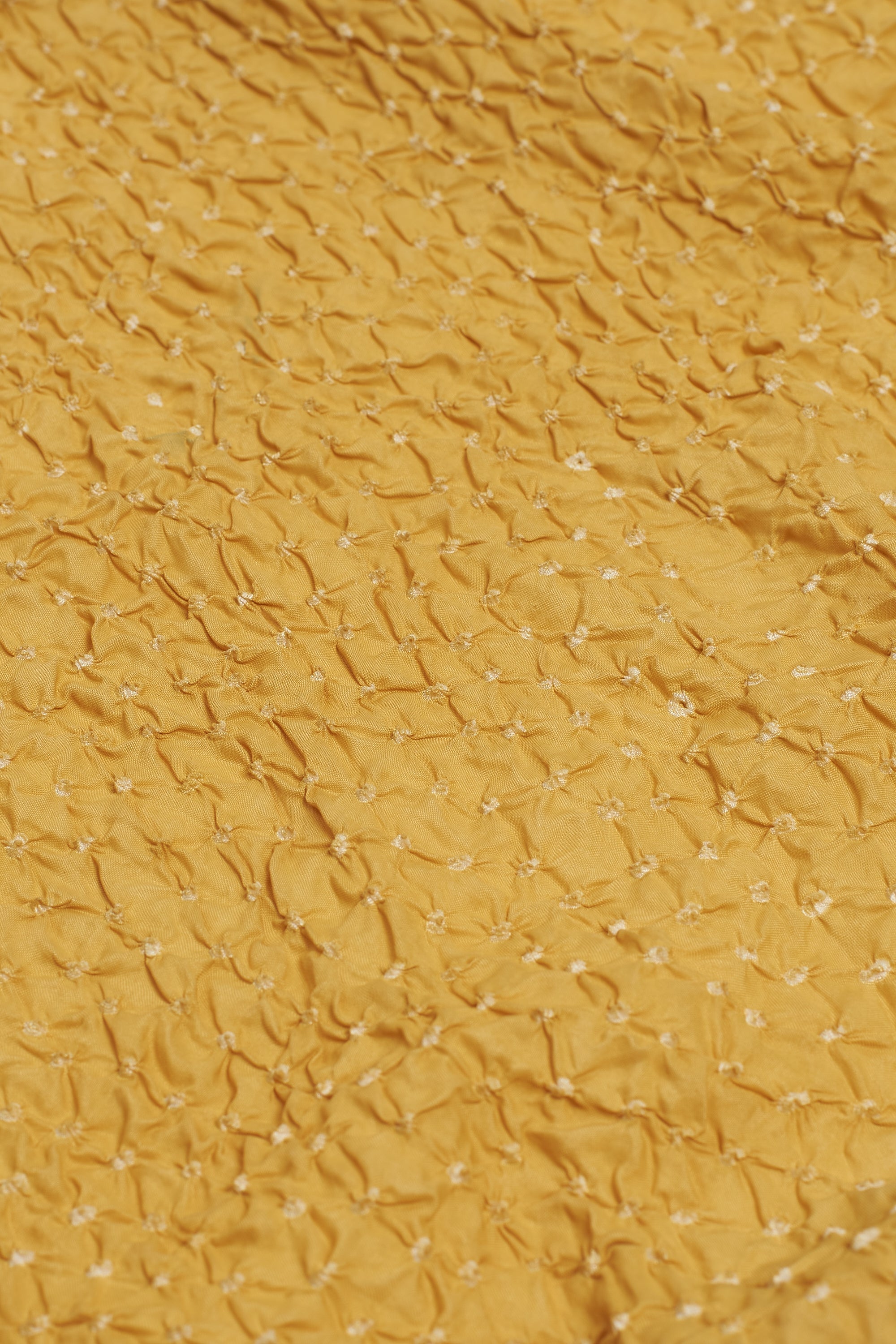 OCHRE YELLOW BANDHANI SCARF