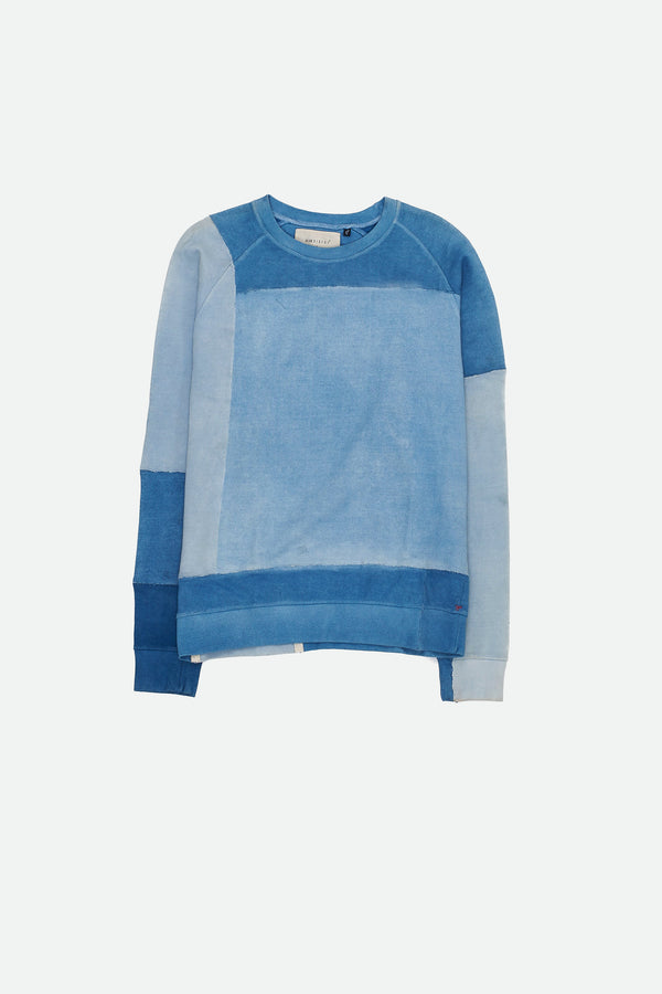 PATCHWORK SWEATSHIRT ORGANIC COTTON