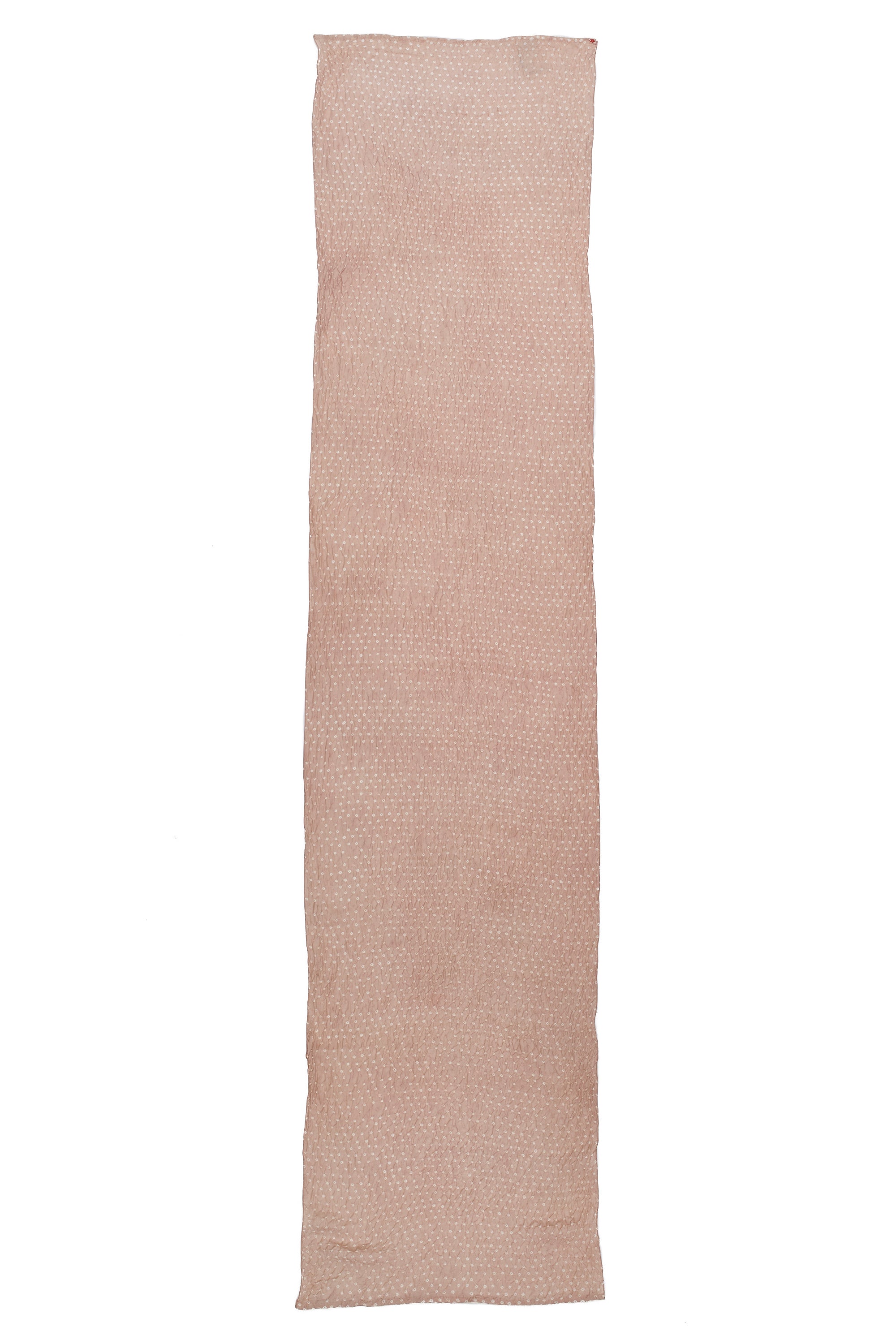 VINTAGE PINK COLOUR BANDHANI SILK SCARF