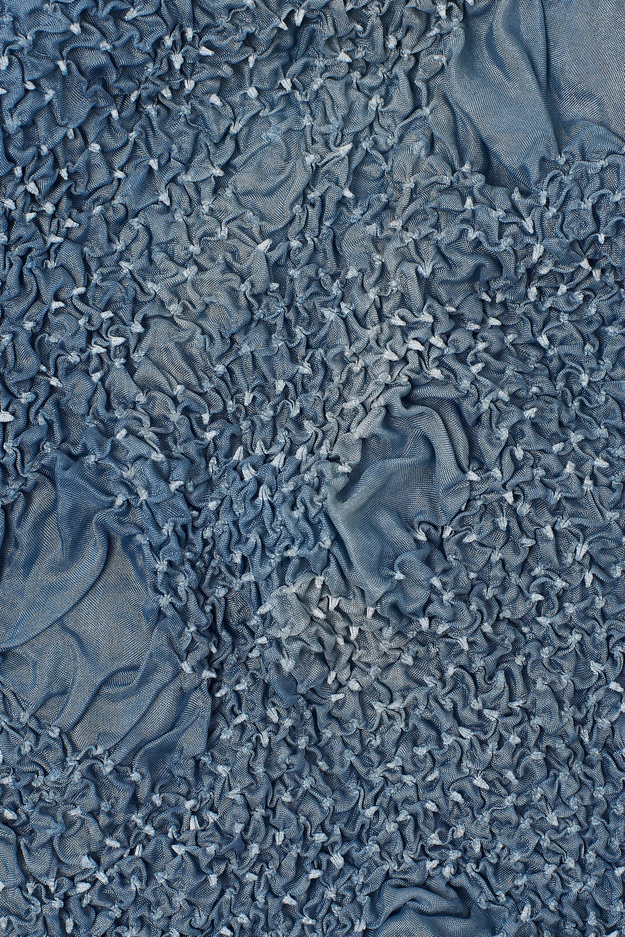 LIGHT INDIGO SILK BANDHANI SCARF