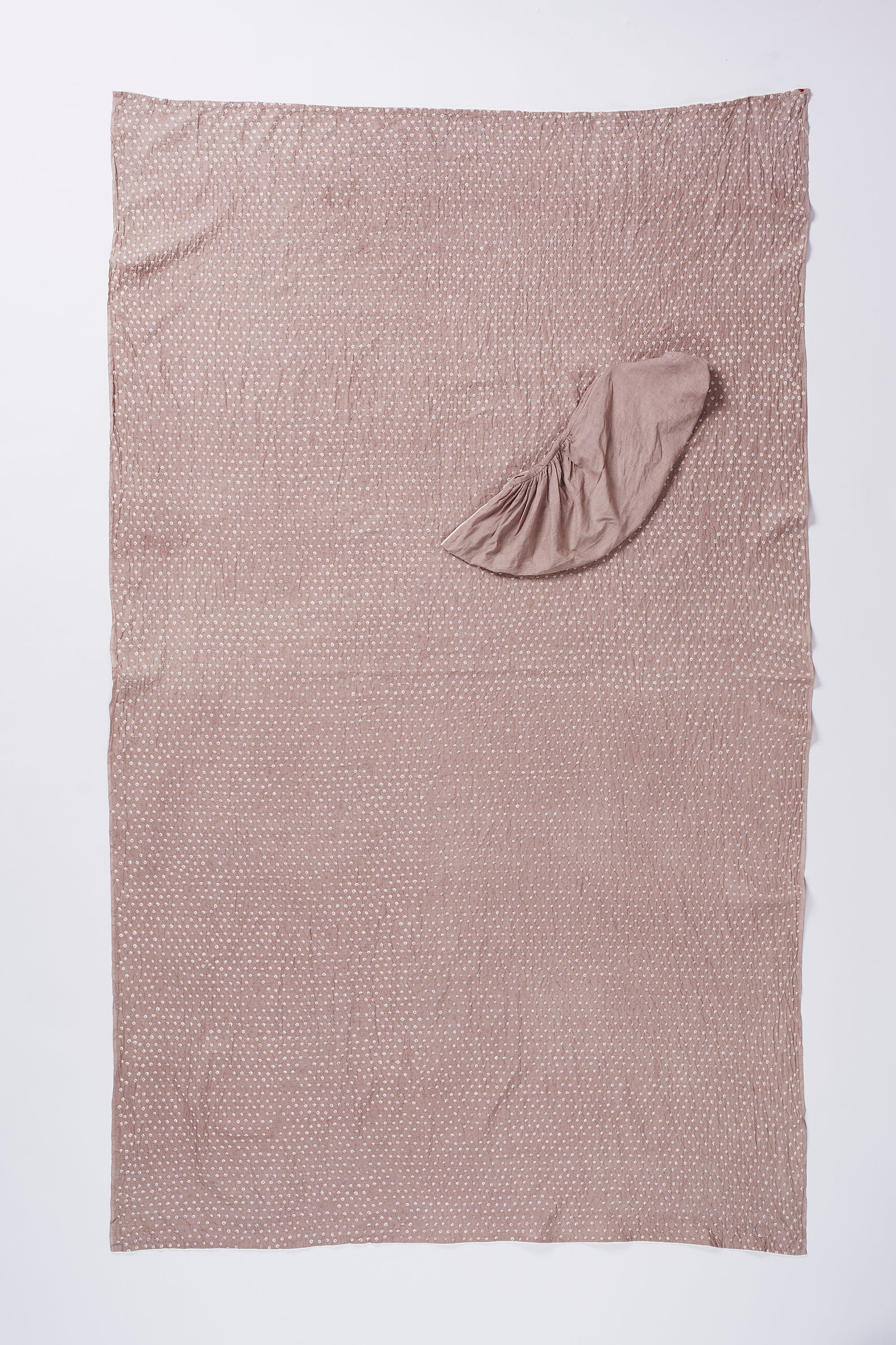ALL-OVER BANDHANI DRAPE SHRUG