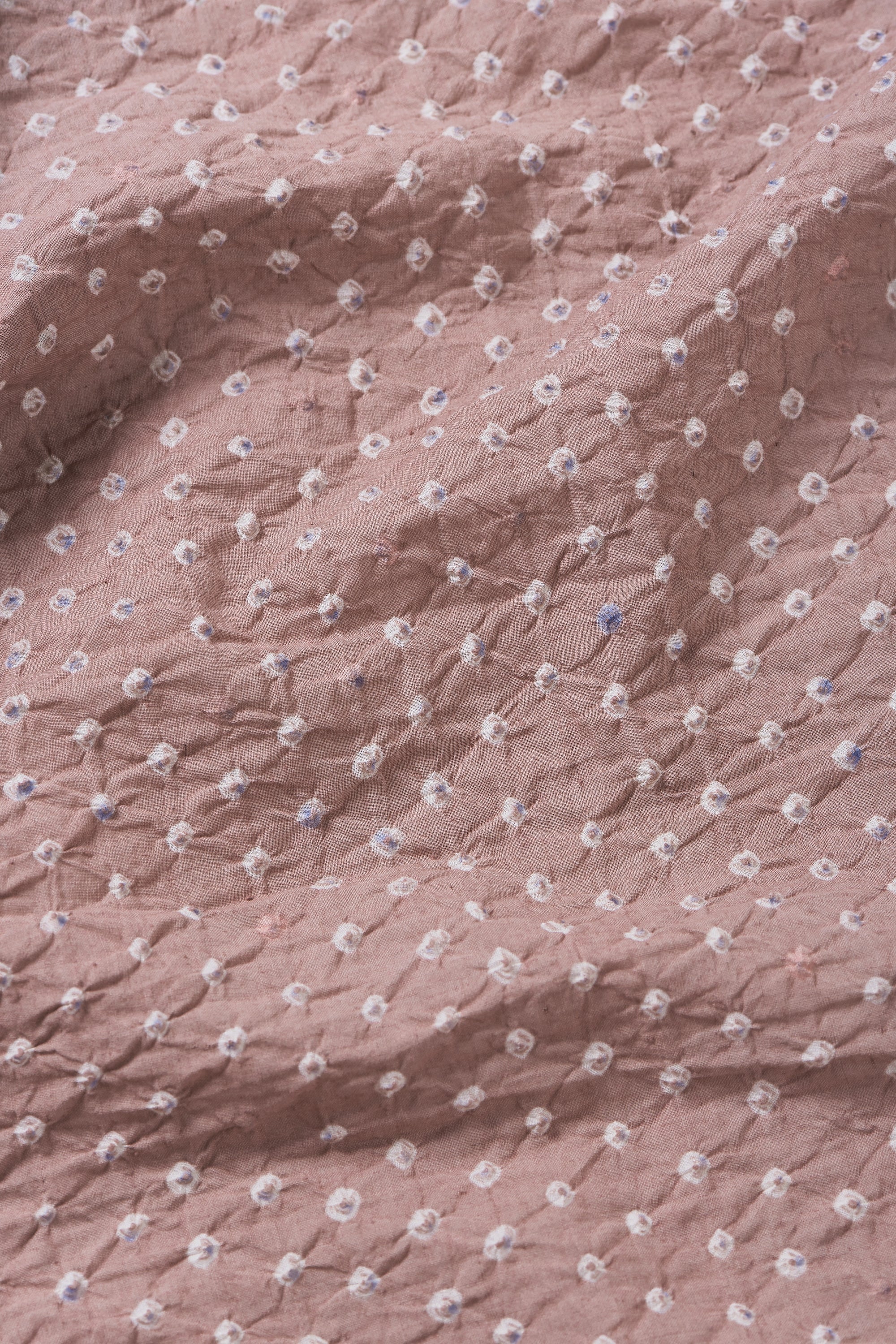 ALL-OVER BANDHANI DRAPE SHRUG
