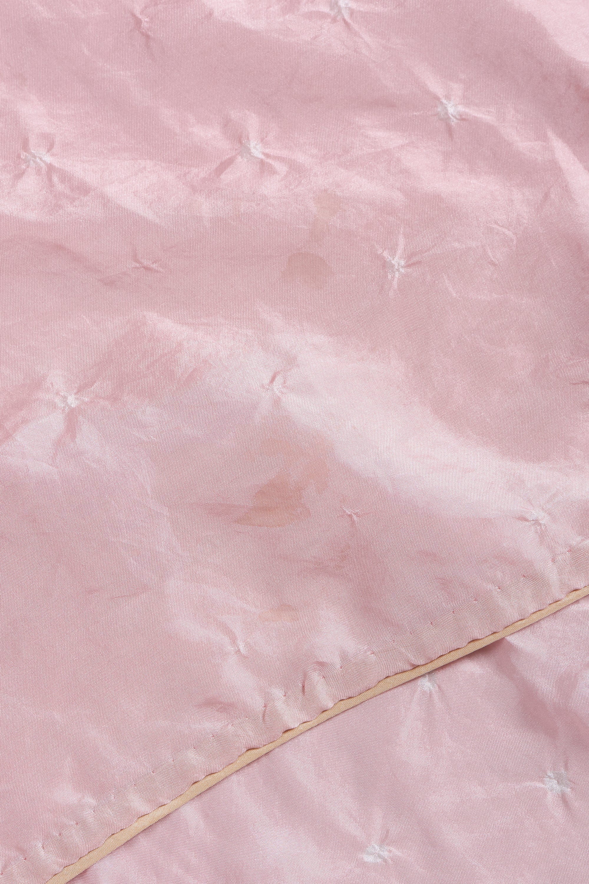 LIGHT PINK SILK WITH BANDHANI SCARF