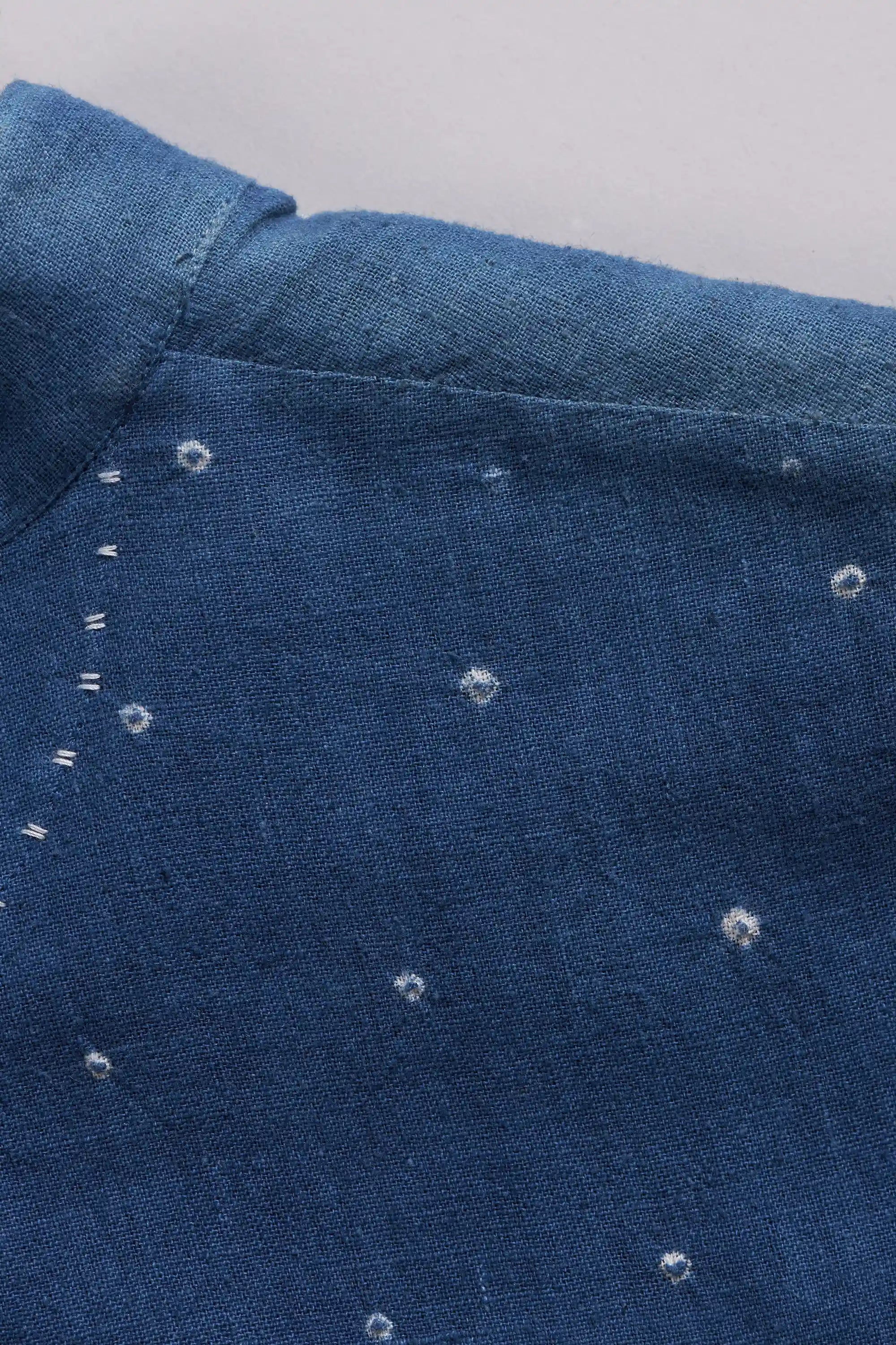 Natural Indigo Cotton Dress