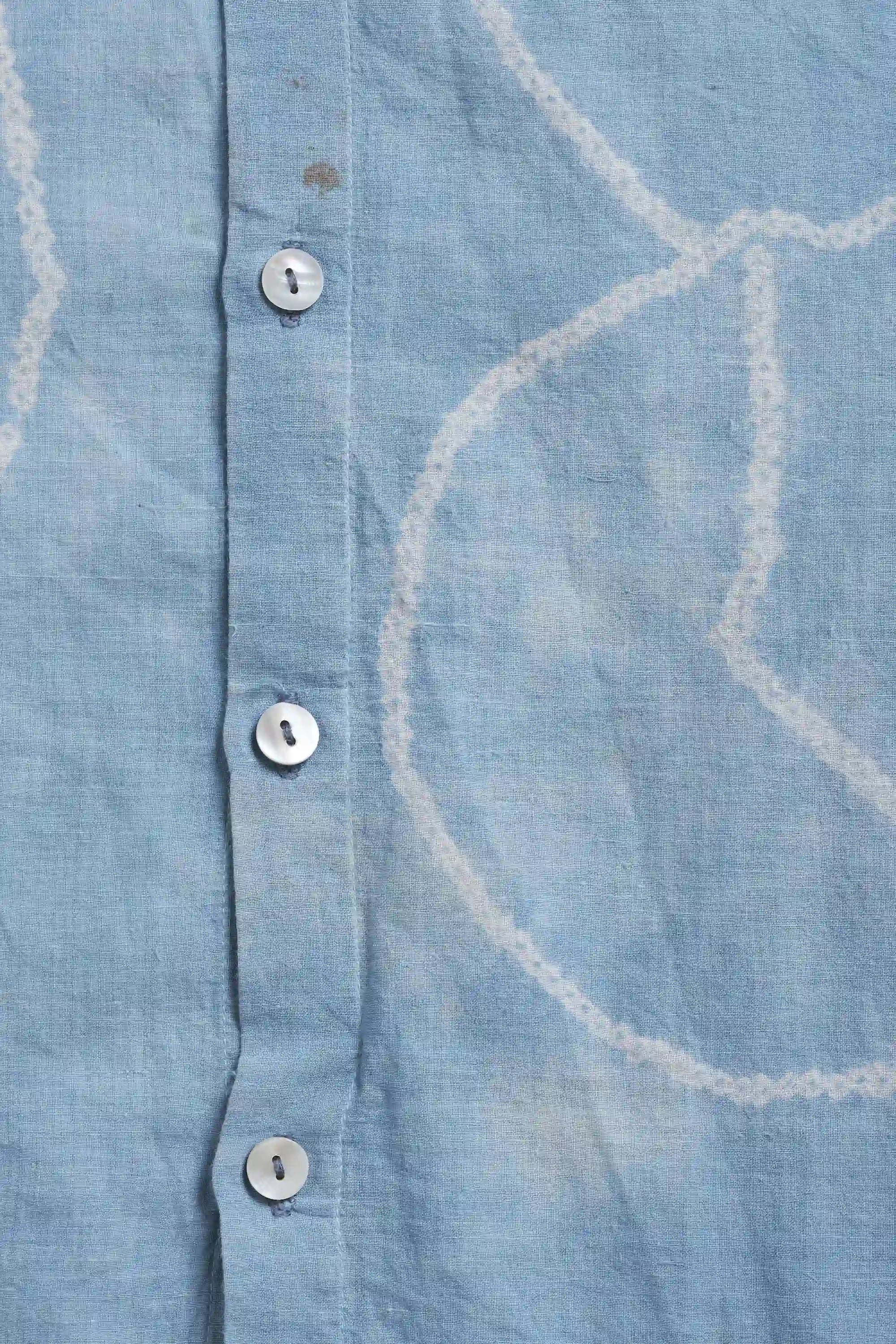 Hand Spun Cotton Bandhani Shirt