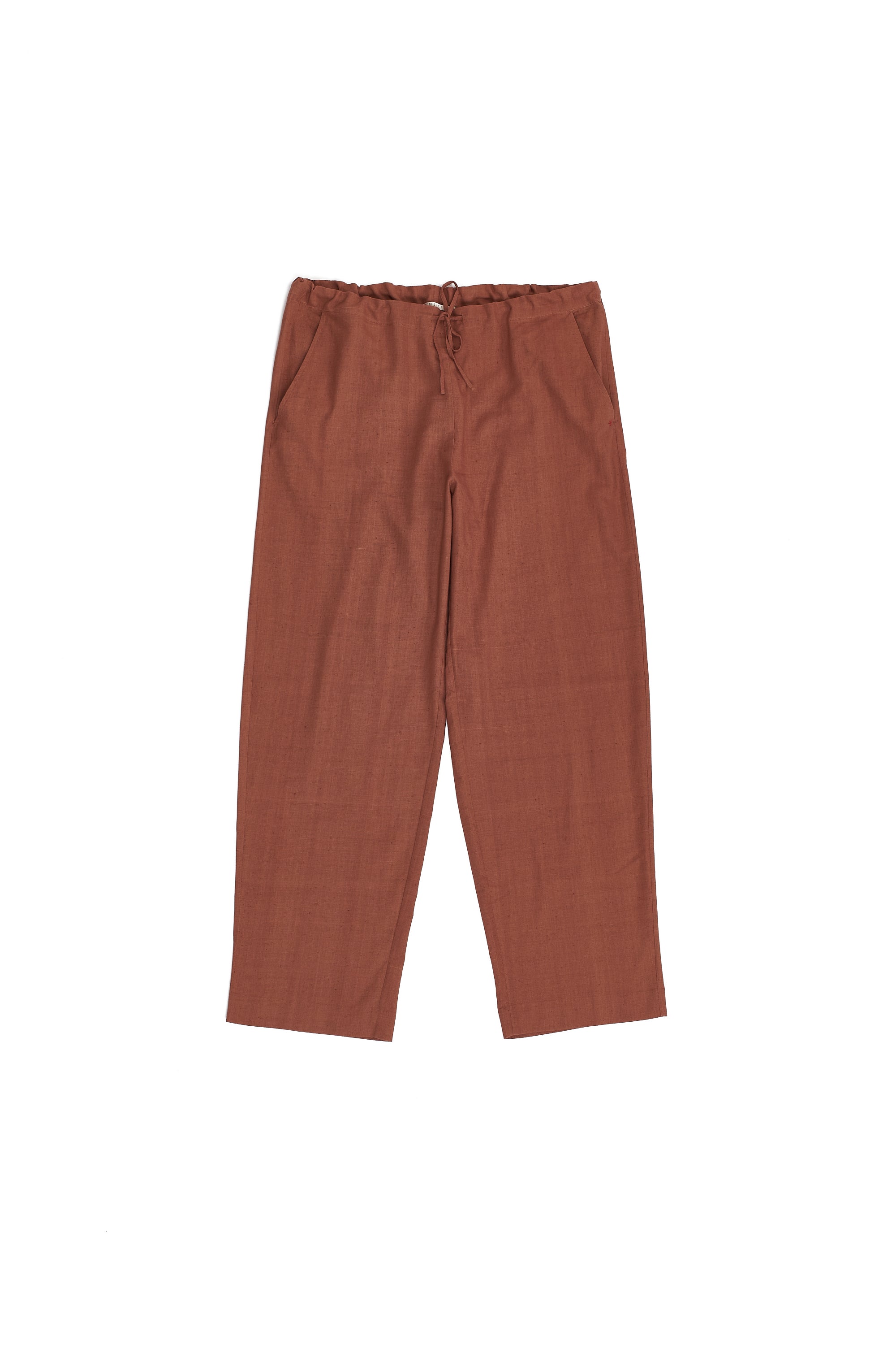 RED ORGANIC COTTON PANTS