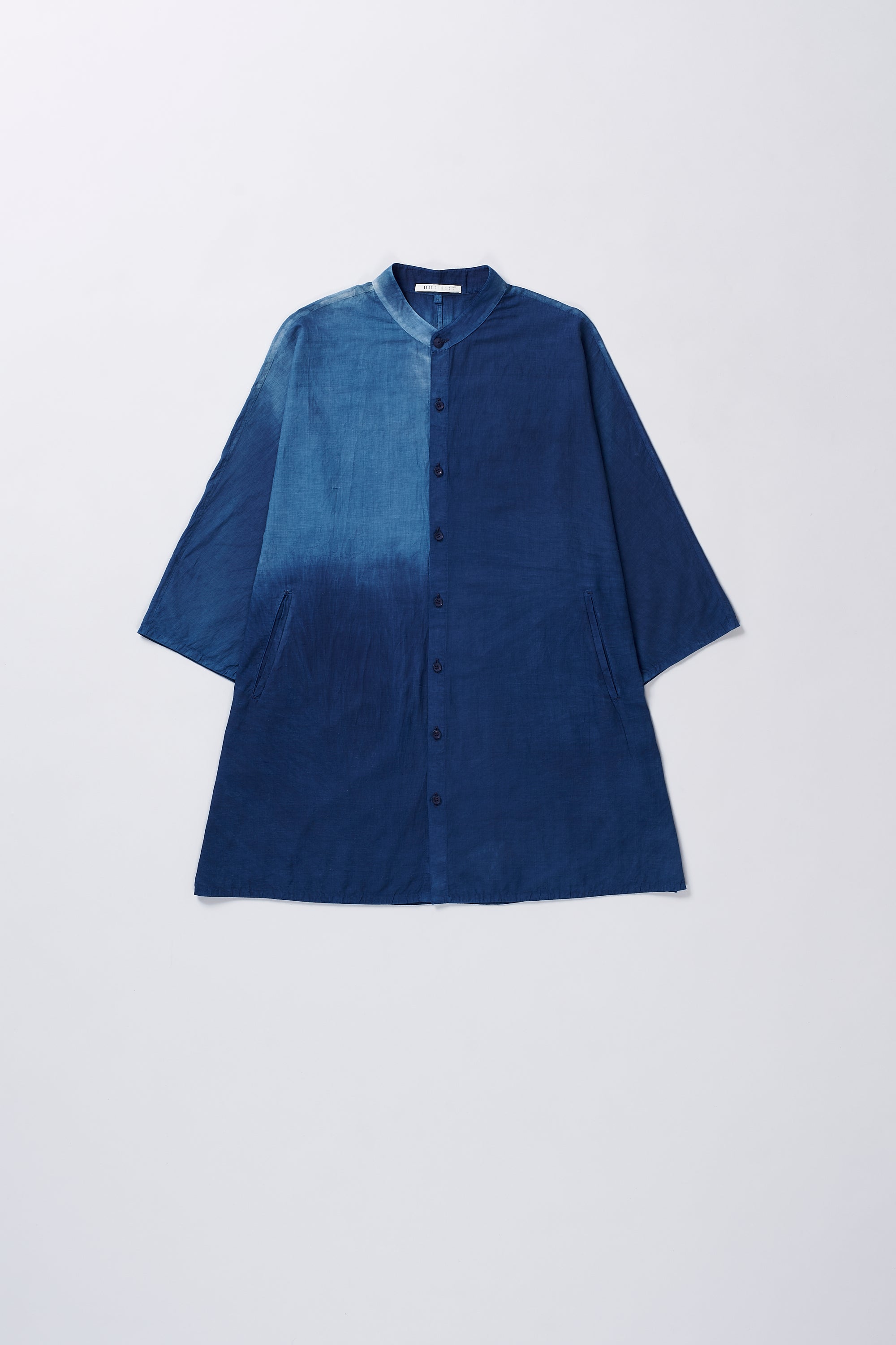 MEDIUM INDIGO COTTON BANDHAN UNISEX SHIRT
