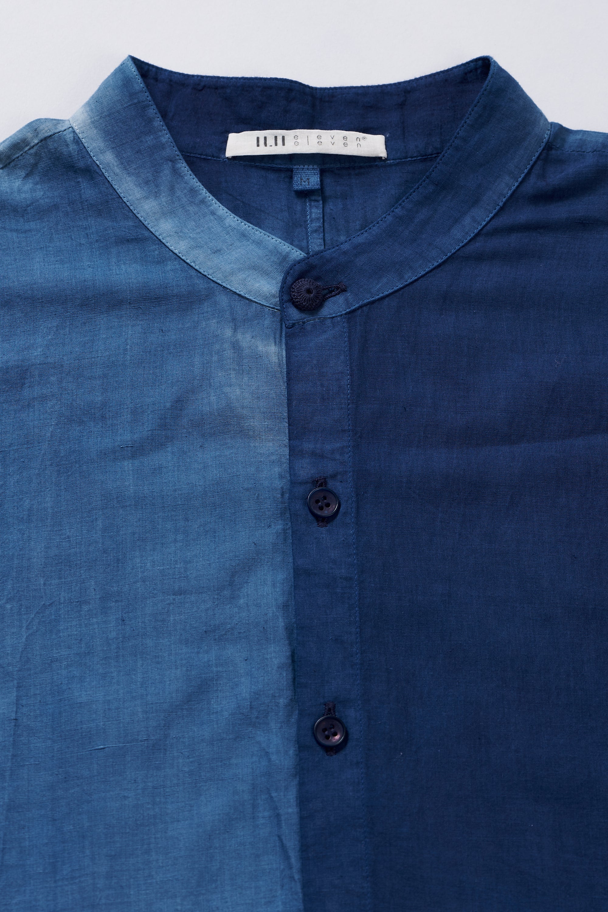 MEDIUM INDIGO COTTON BANDHAN UNISEX SHIRT