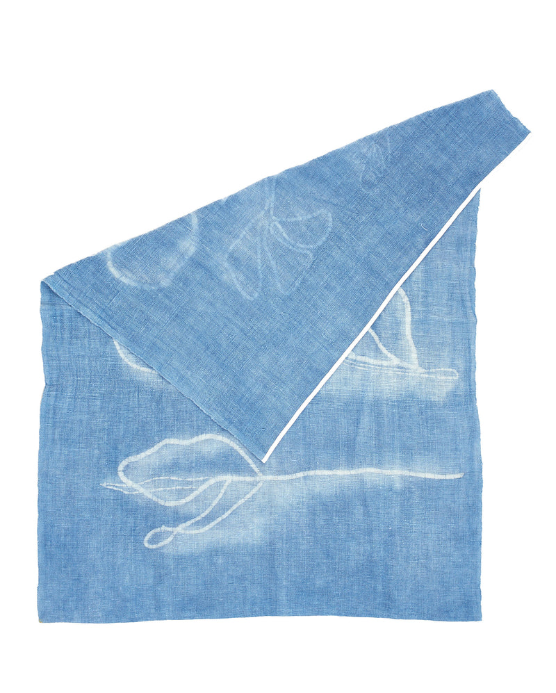 INDIGO HANDPAINTED TOWEL