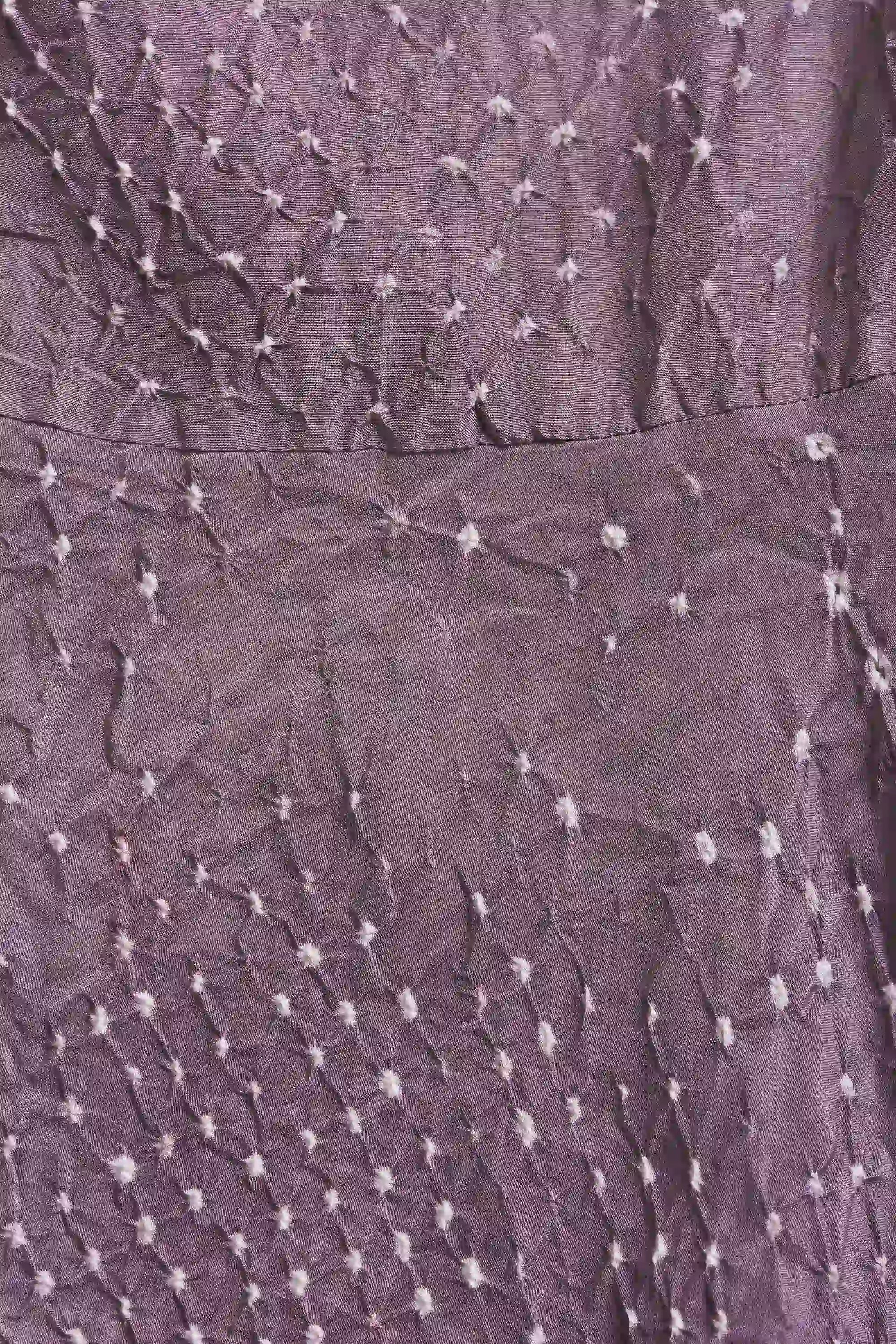 Jamun Silk Bandhani Women Dress