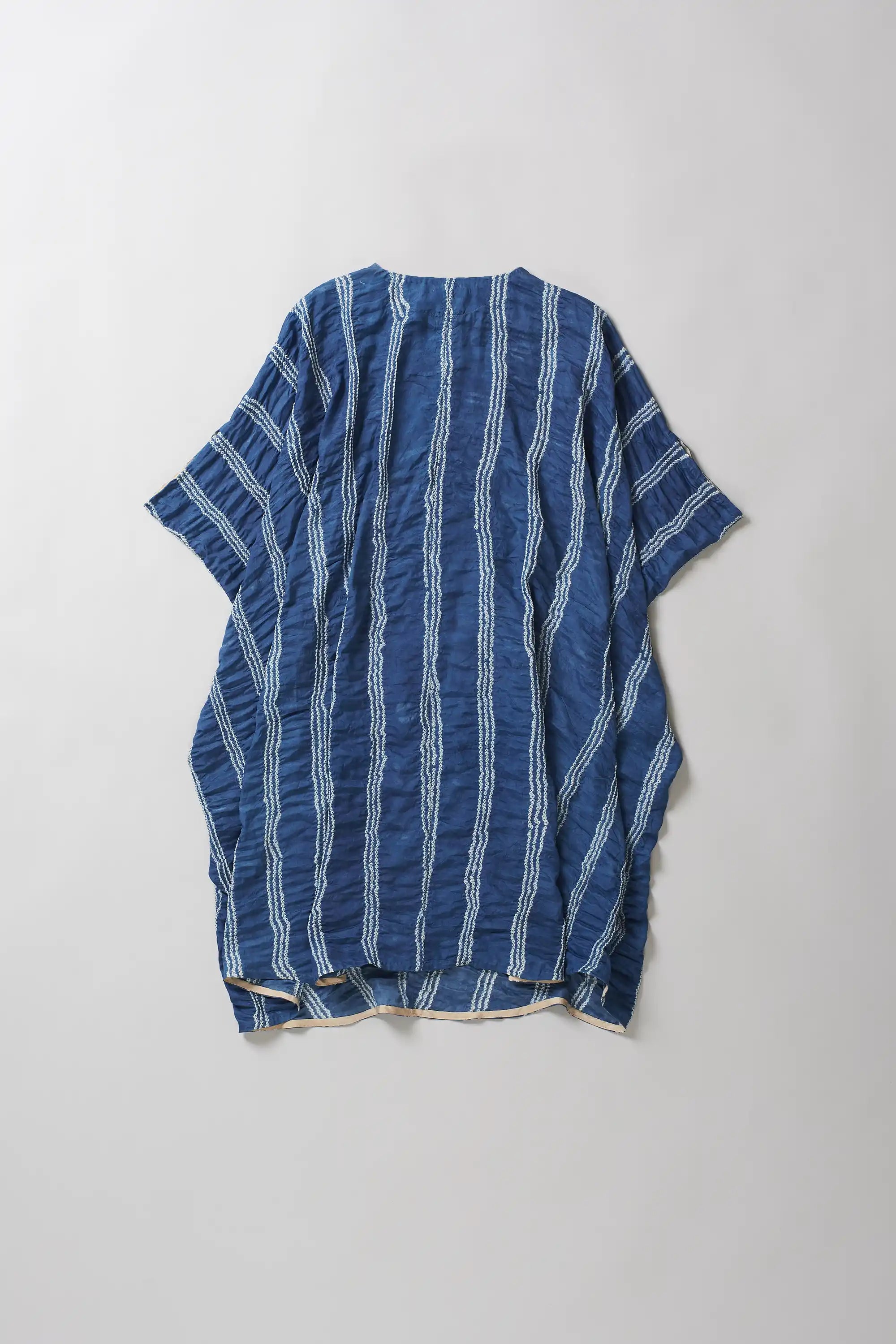 Medium Indigo Silk Bandhani Dress