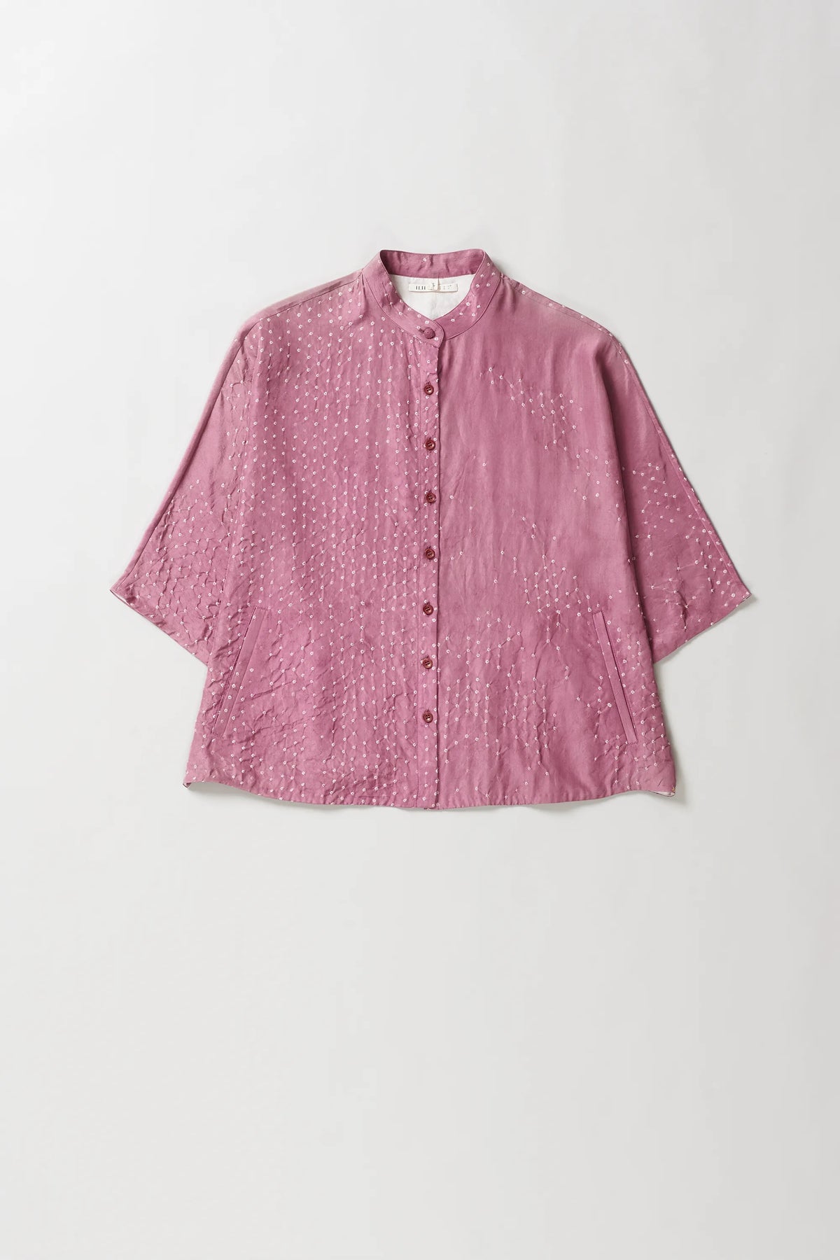 Fuchsia Pink Bandhani Shirt