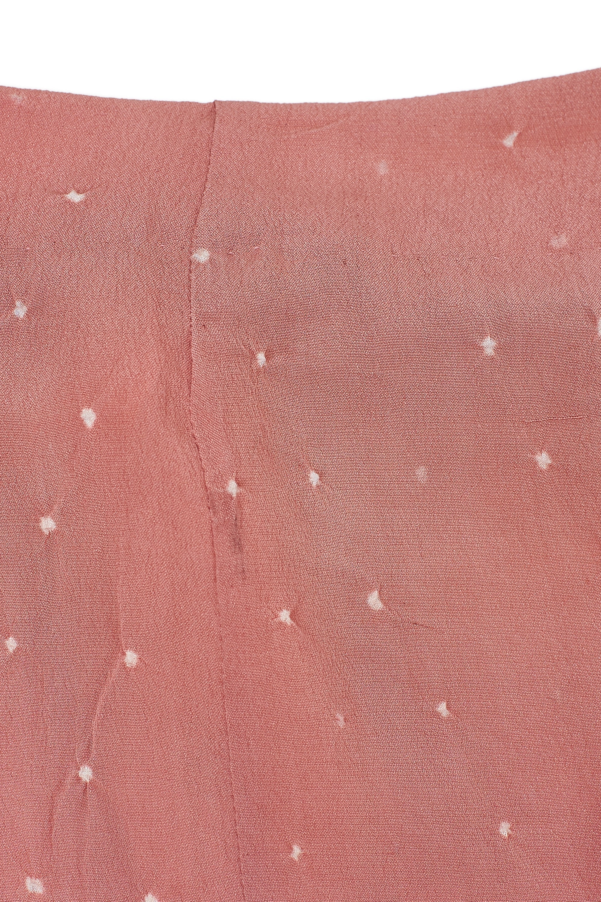CHALK PINK SILK BANDHANI DRESS