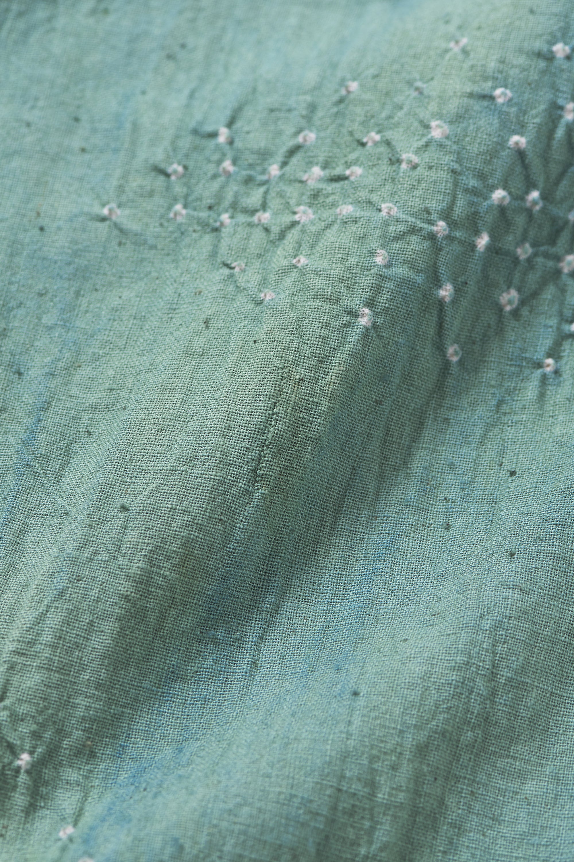 OCEAN BLUE DYED BANDHANI COTTON PANTS