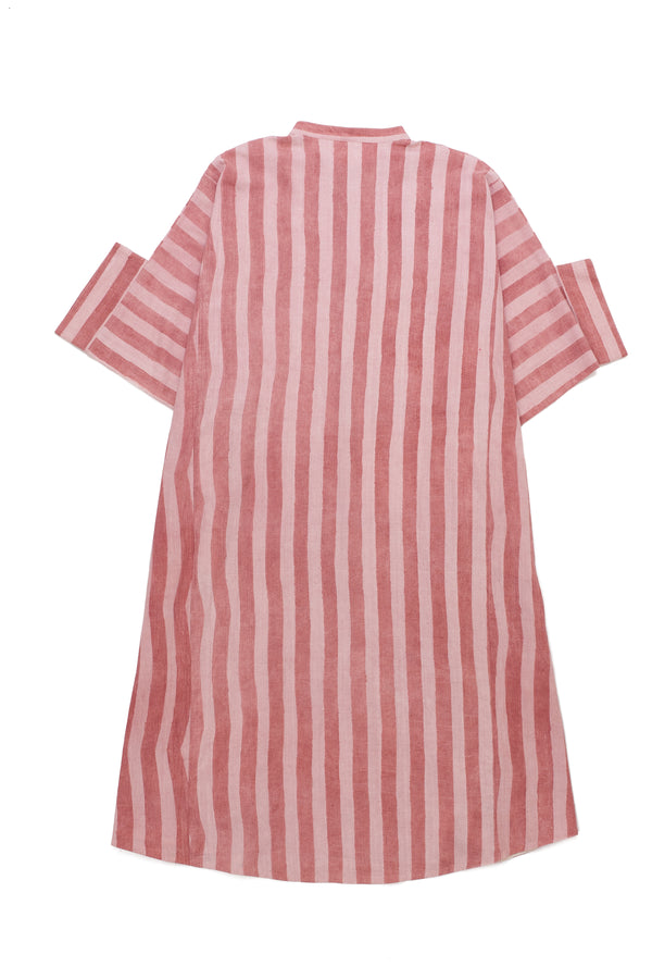 Organic Cotton Hand painted Pink Kaftan Dress