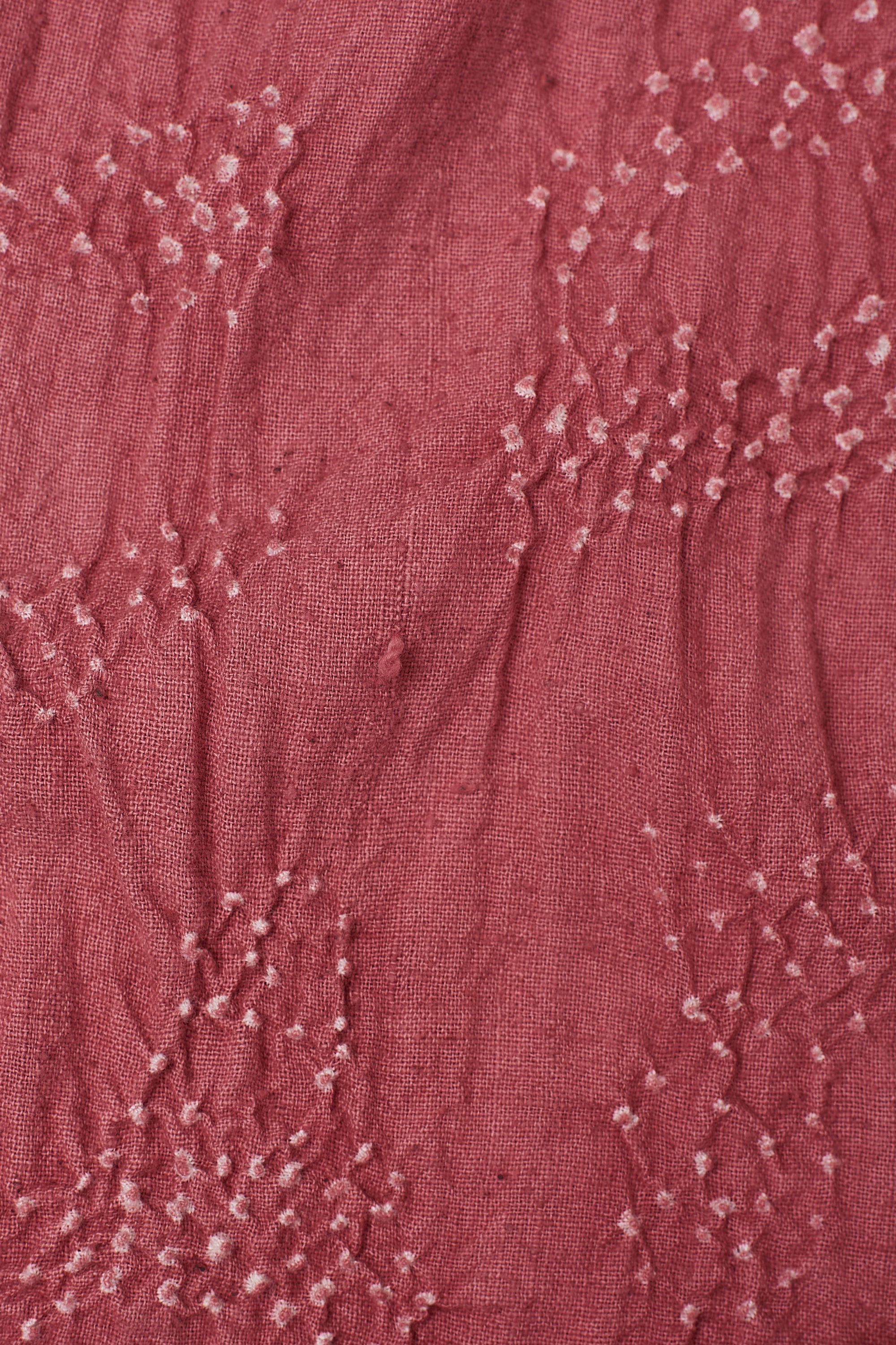 Close-up of a textured pink fabric