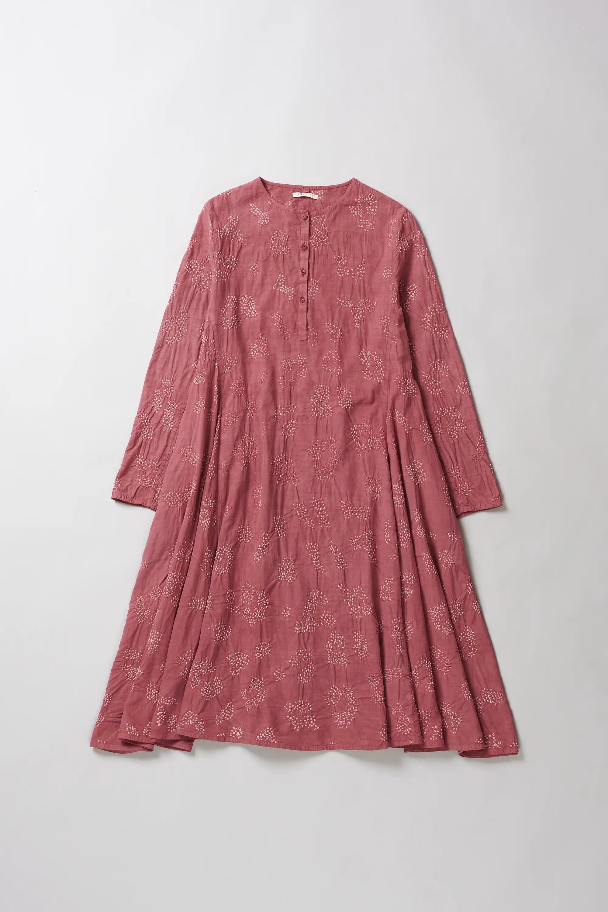 Flared Long Bandhani Dress