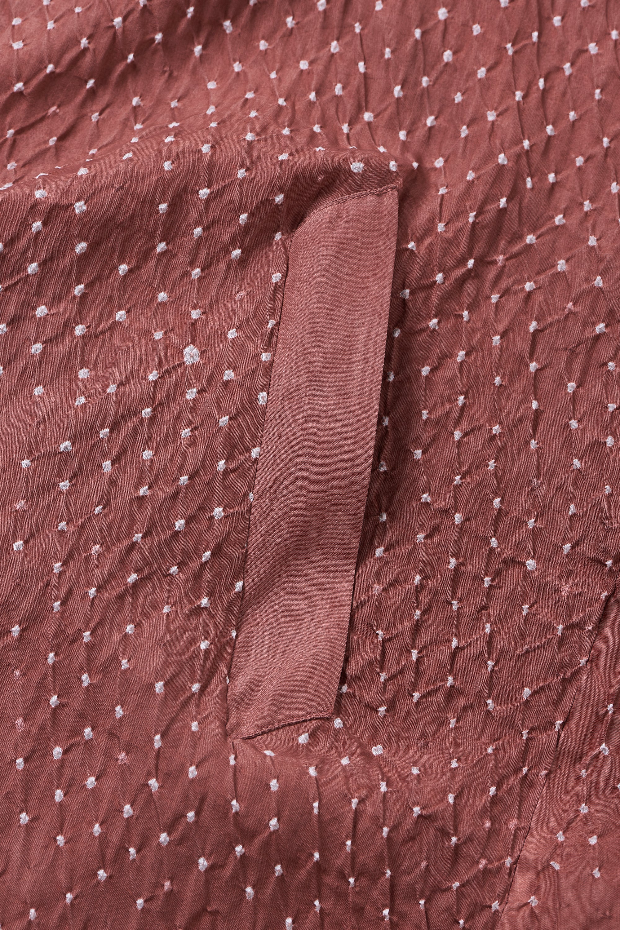 ROUGE PINK DRESS CRAFTED WITH ALL OVER BANDHANI