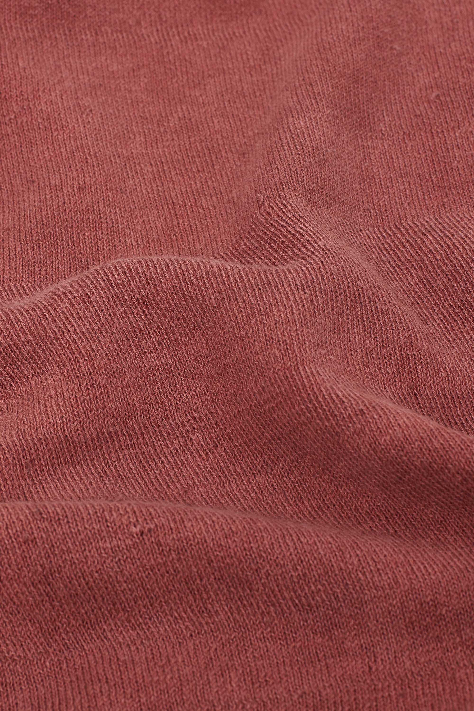 Rogue Pink Organic Cotton Relaxed Fit Knitted T-Shirt With Hand Embroidered Details