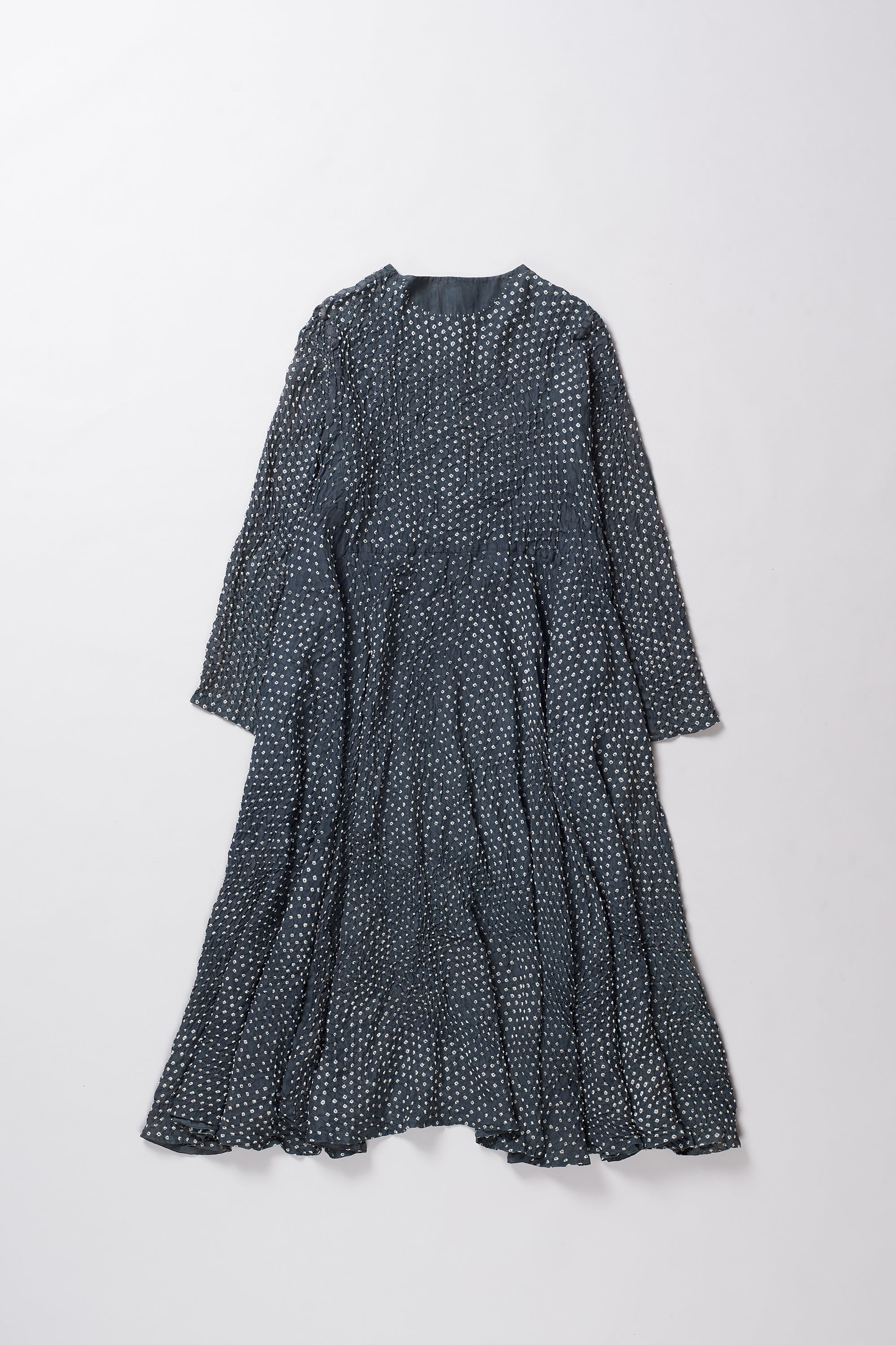 FLARED BANDHANI DRESS FINE SILK WOMEN DRESS