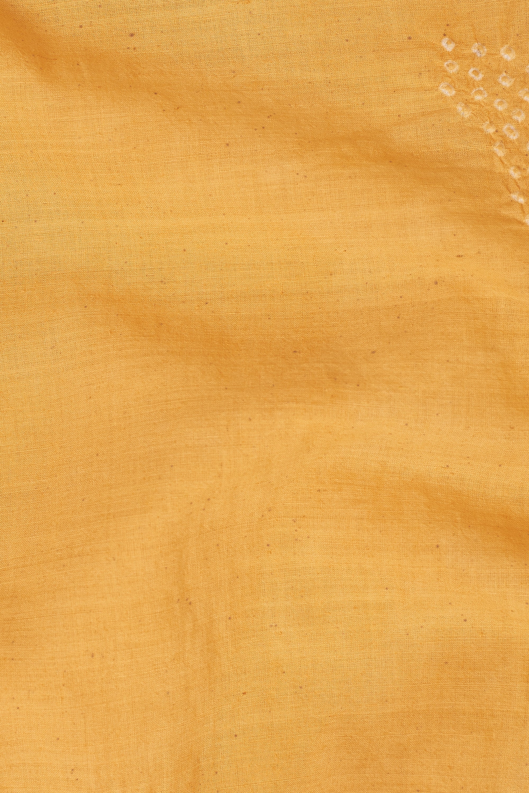 MANGO YELLOW COTTON BANDHANI WOMEN DRESS