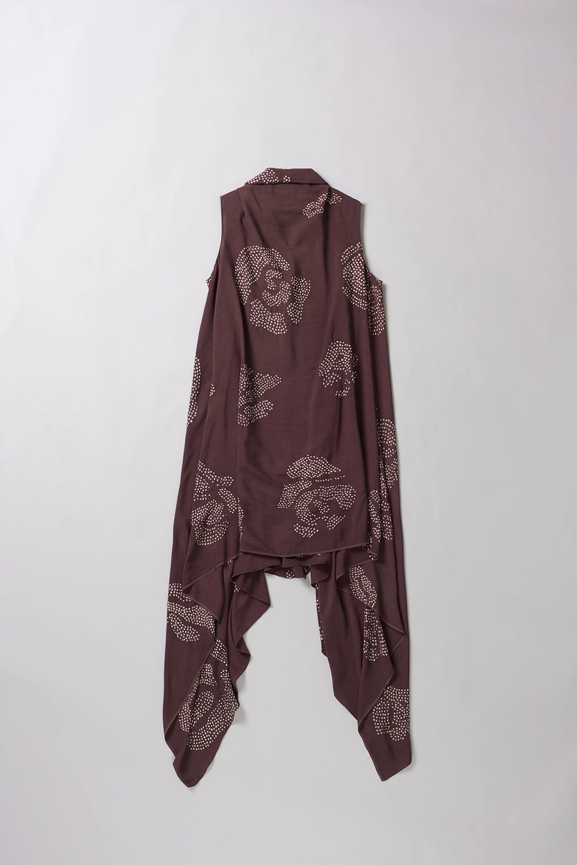 Cutout Scarf in Purple Red Colour