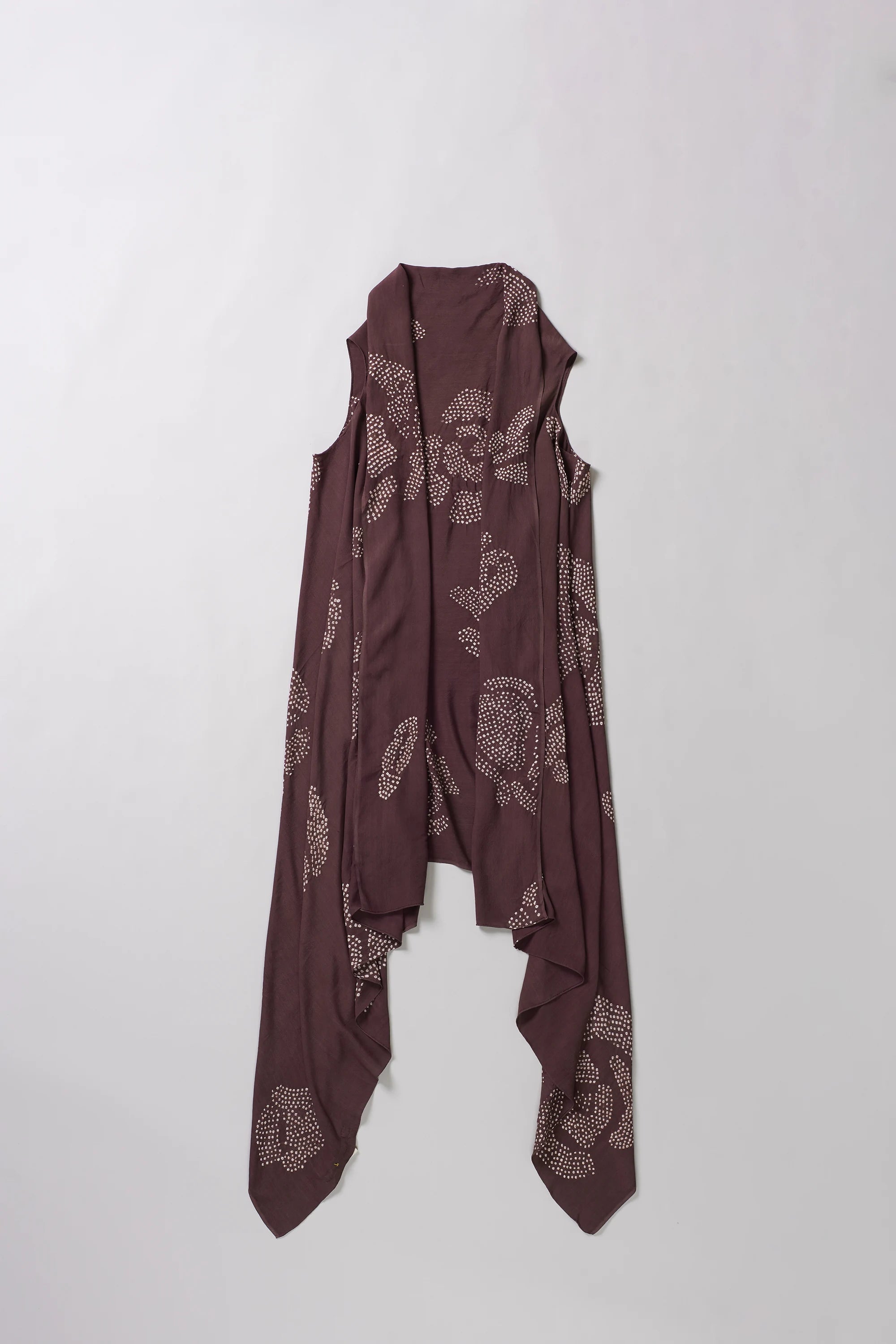 Cutout Scarf in Purple Red Colour