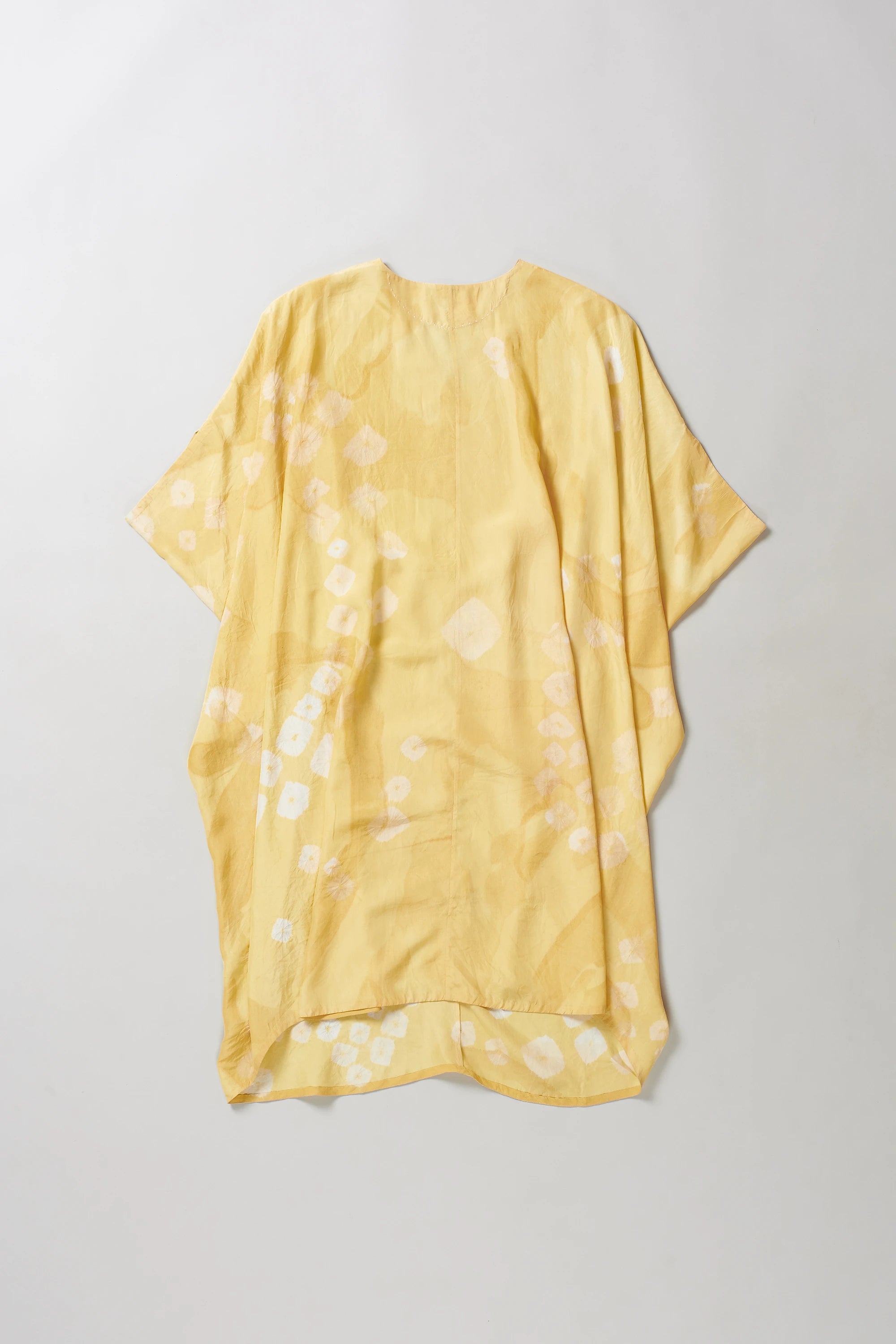 LIGHT YELLOW WOMEN DRESS WITH BANDHANI