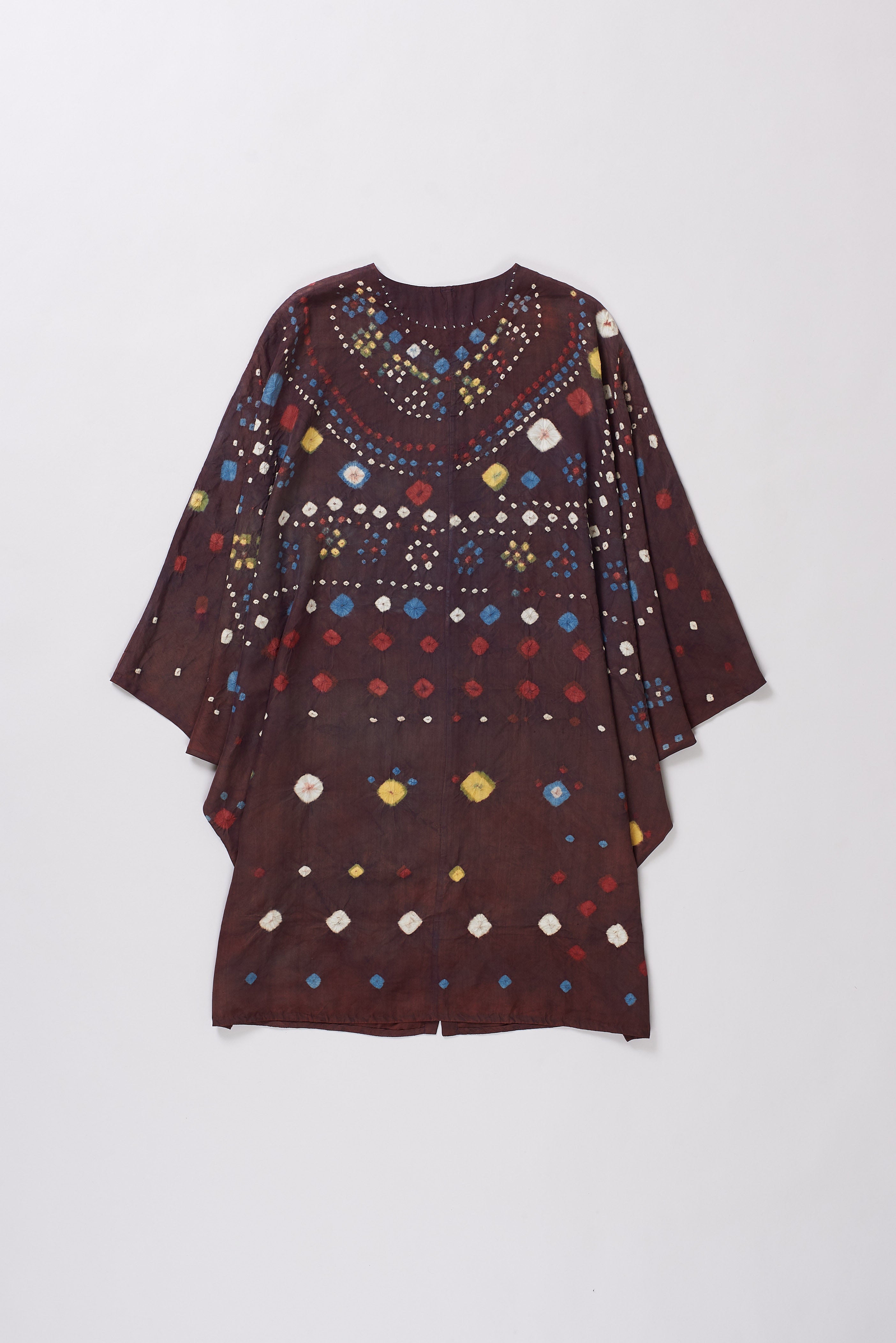 MADDER VOILET BANDHANI SILK DRESS