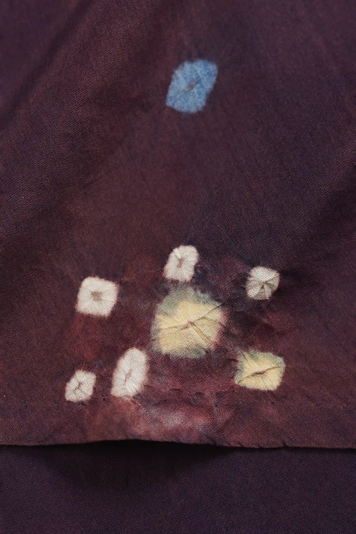 Madder Violet Silk Bandhani Women Shirt