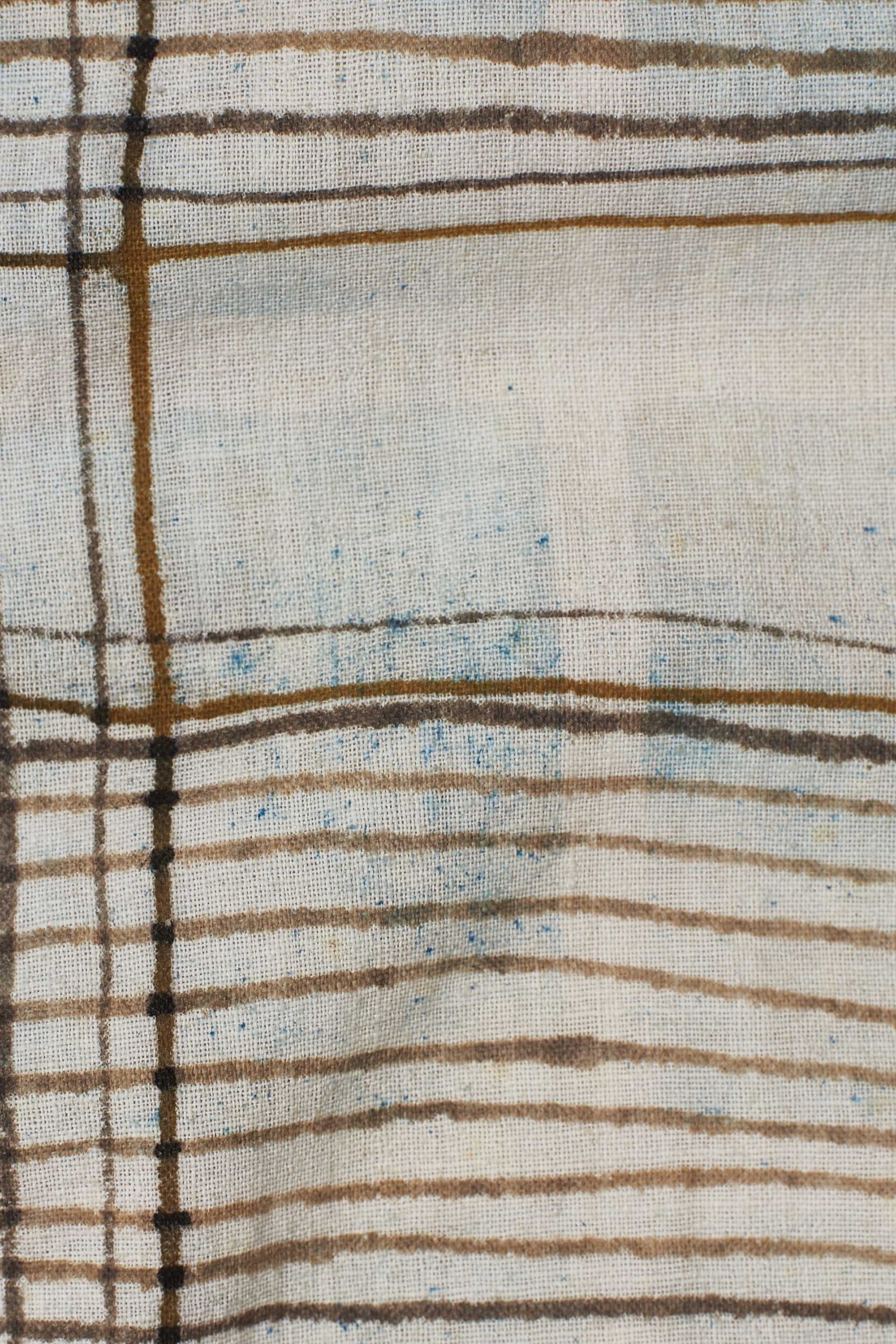 LIGHT INDIGO BLOCK PRINTED BOAT NECK TOP
