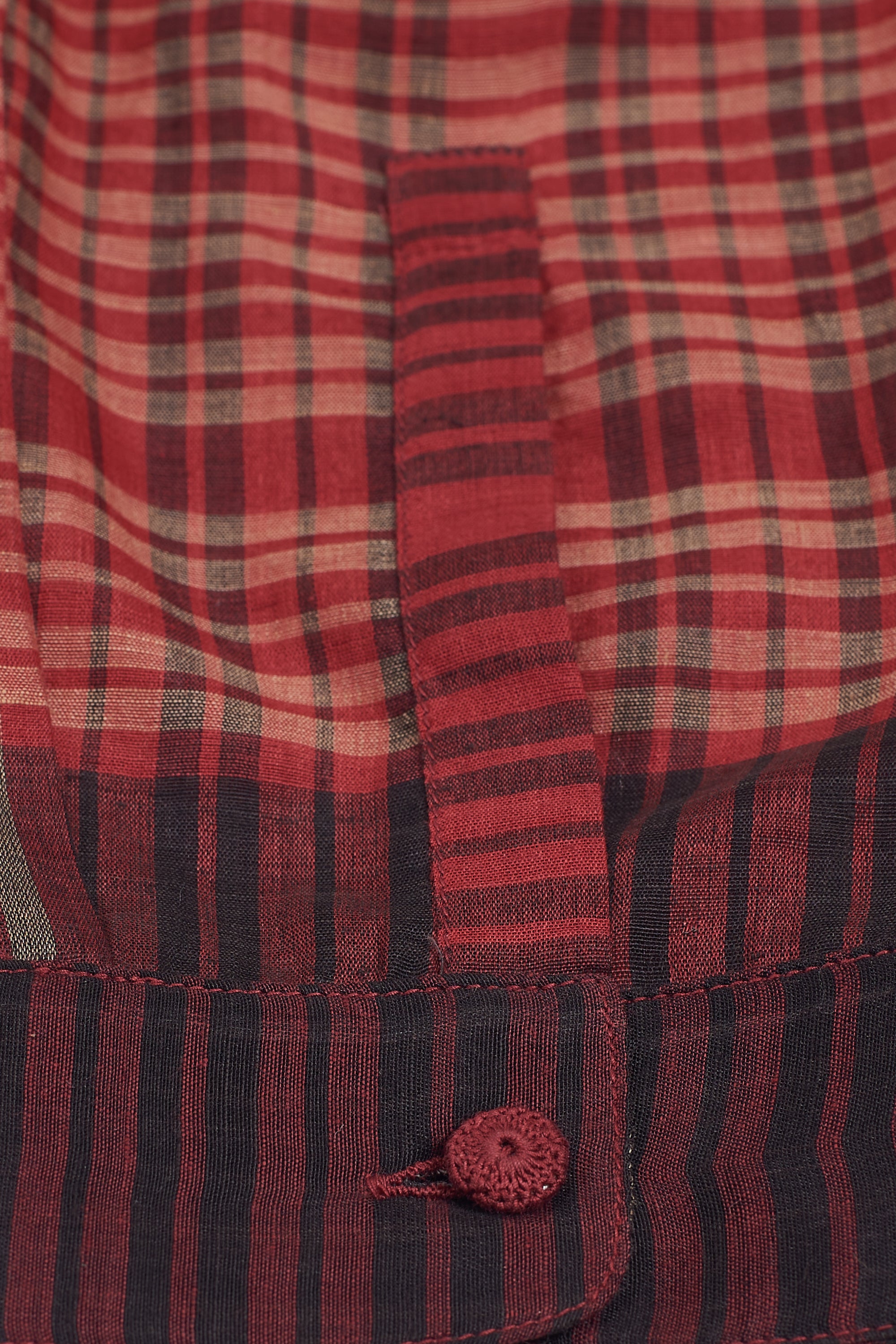 MULTI-COLOUR YARN DYED CHECKS JAMDANI TOP