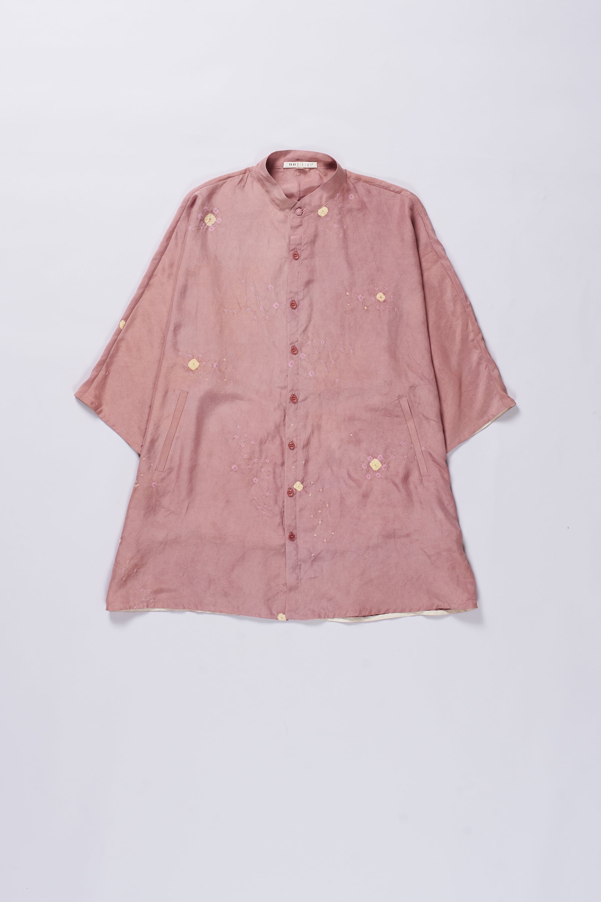 PEACH SILK BANDHANI UNISEX SHIRT