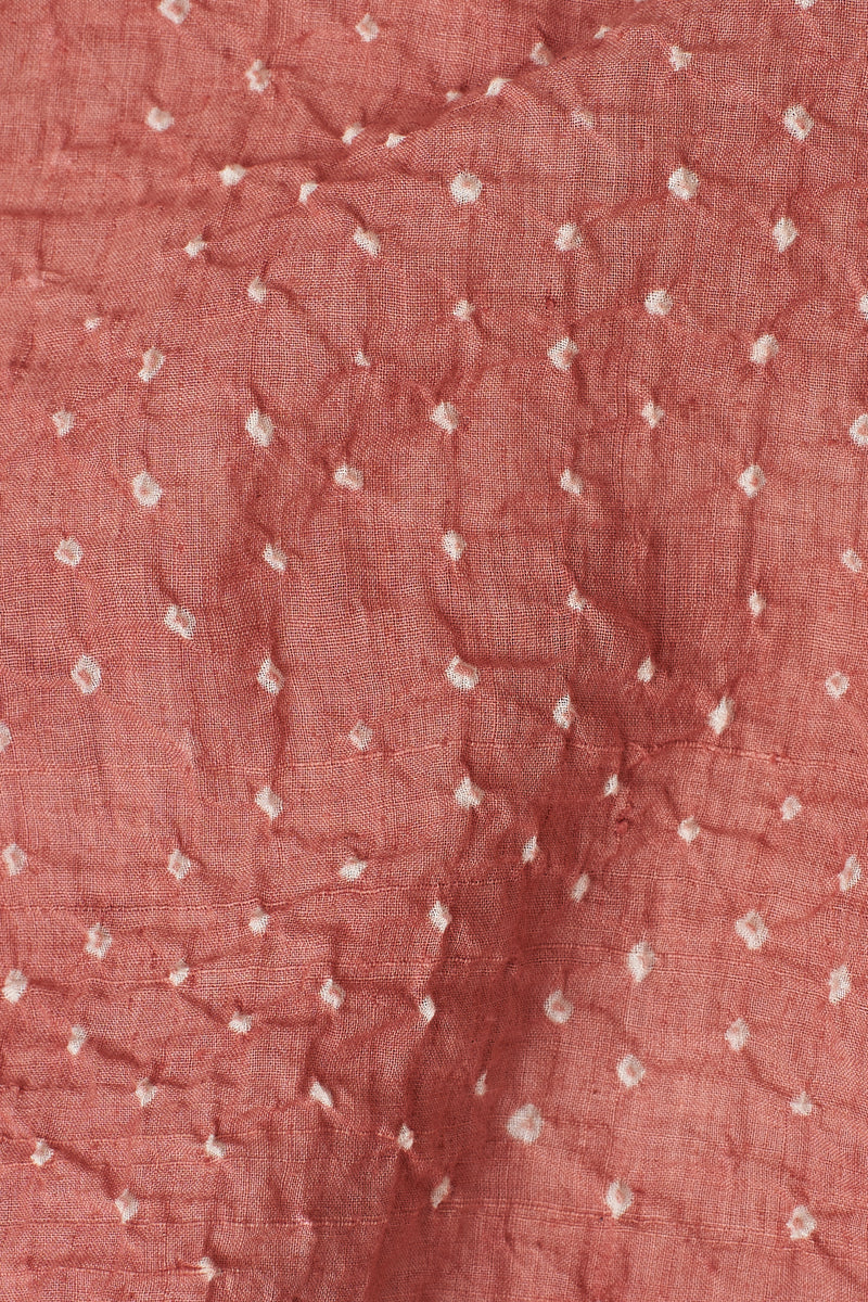 Chalk Pink Statement Placement Bandhani Shirt