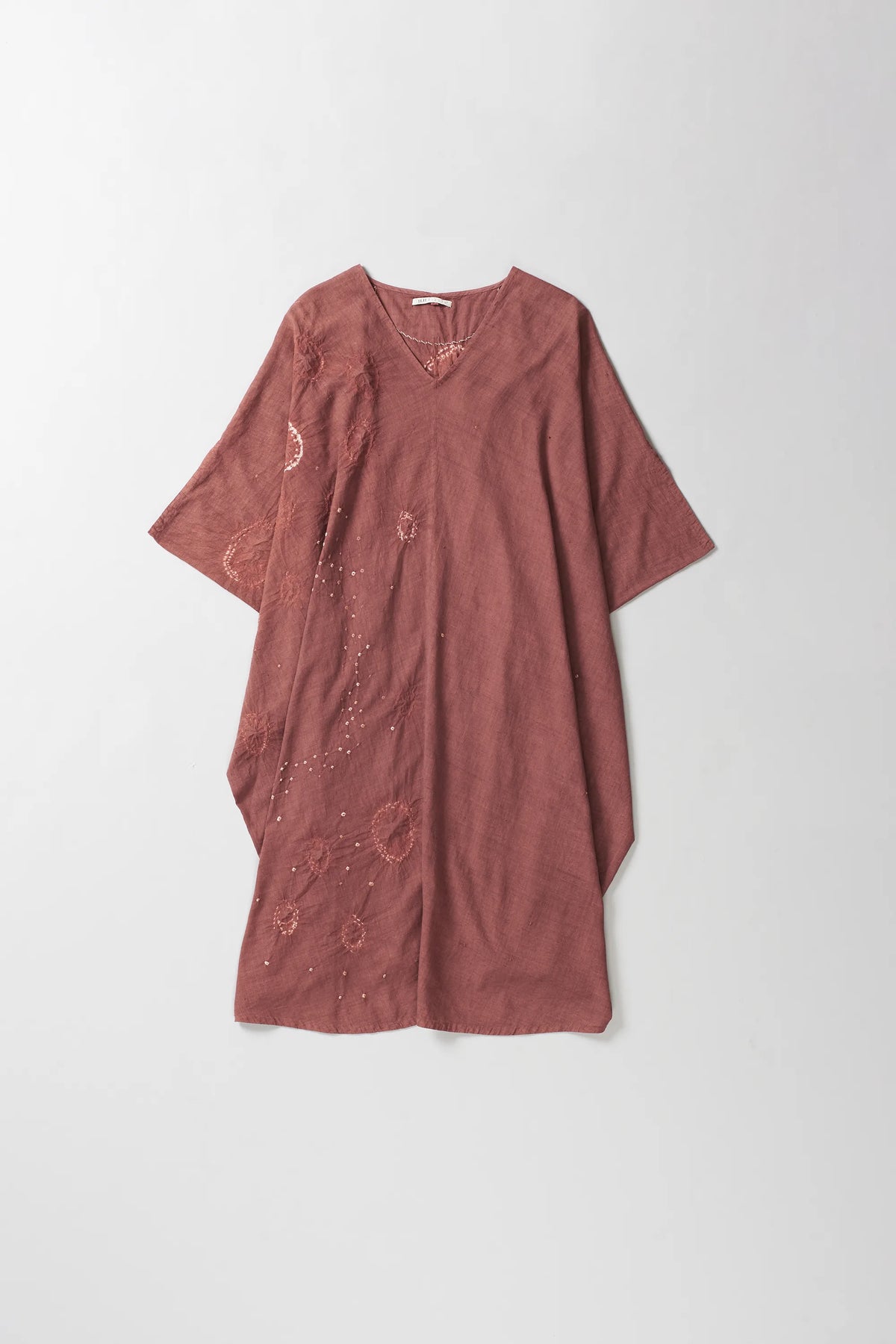Rouge Pink Cotton Kaftan Dress