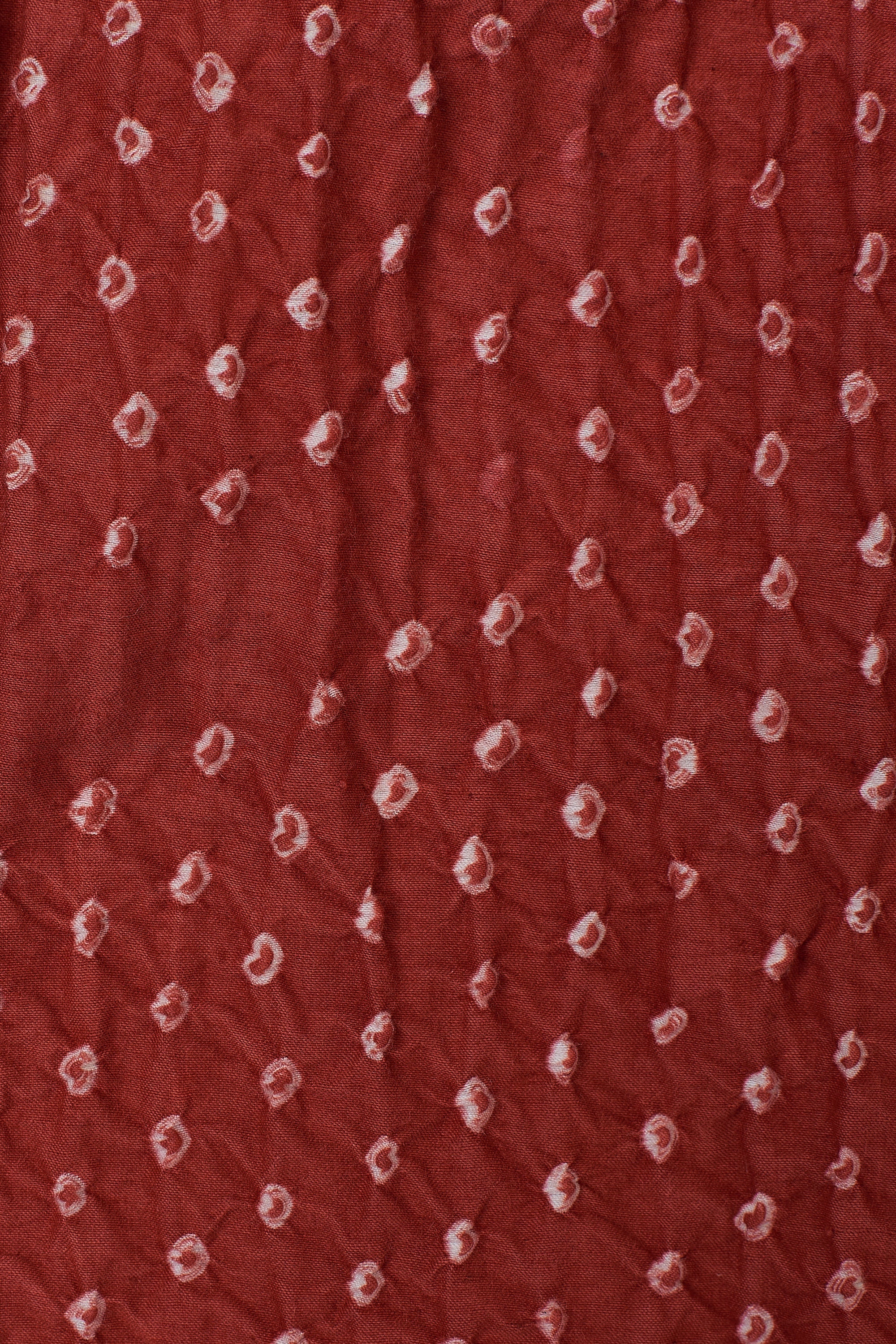 GATHERED RED DRESS WITH BALLOON SLEEVE