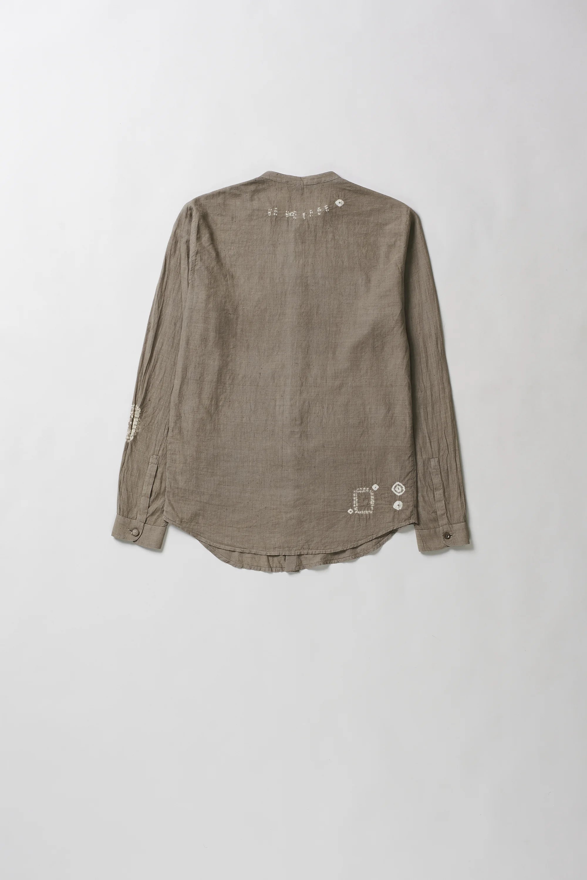 Band Collar Shibori Shirt