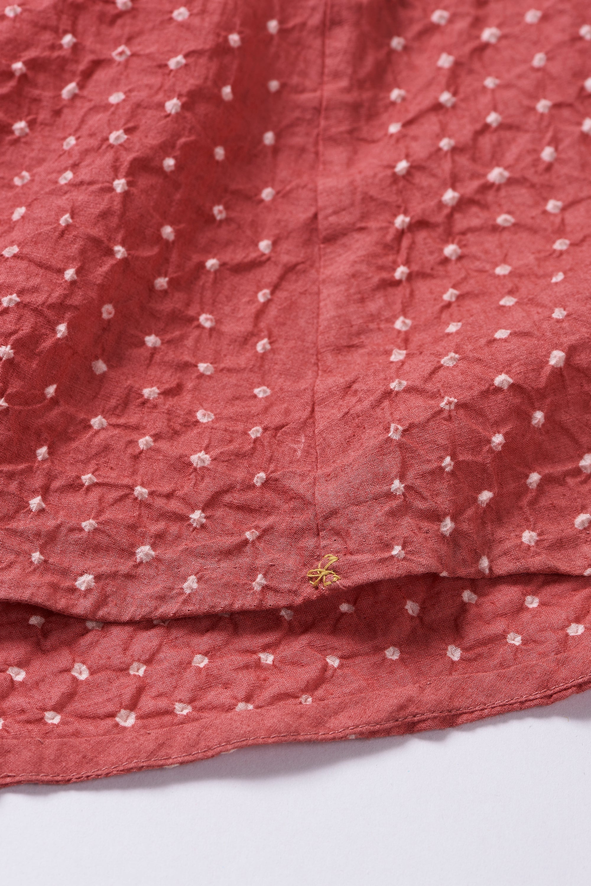 ROUGE PINK COTTON BANDHANI WOMEN DRESS