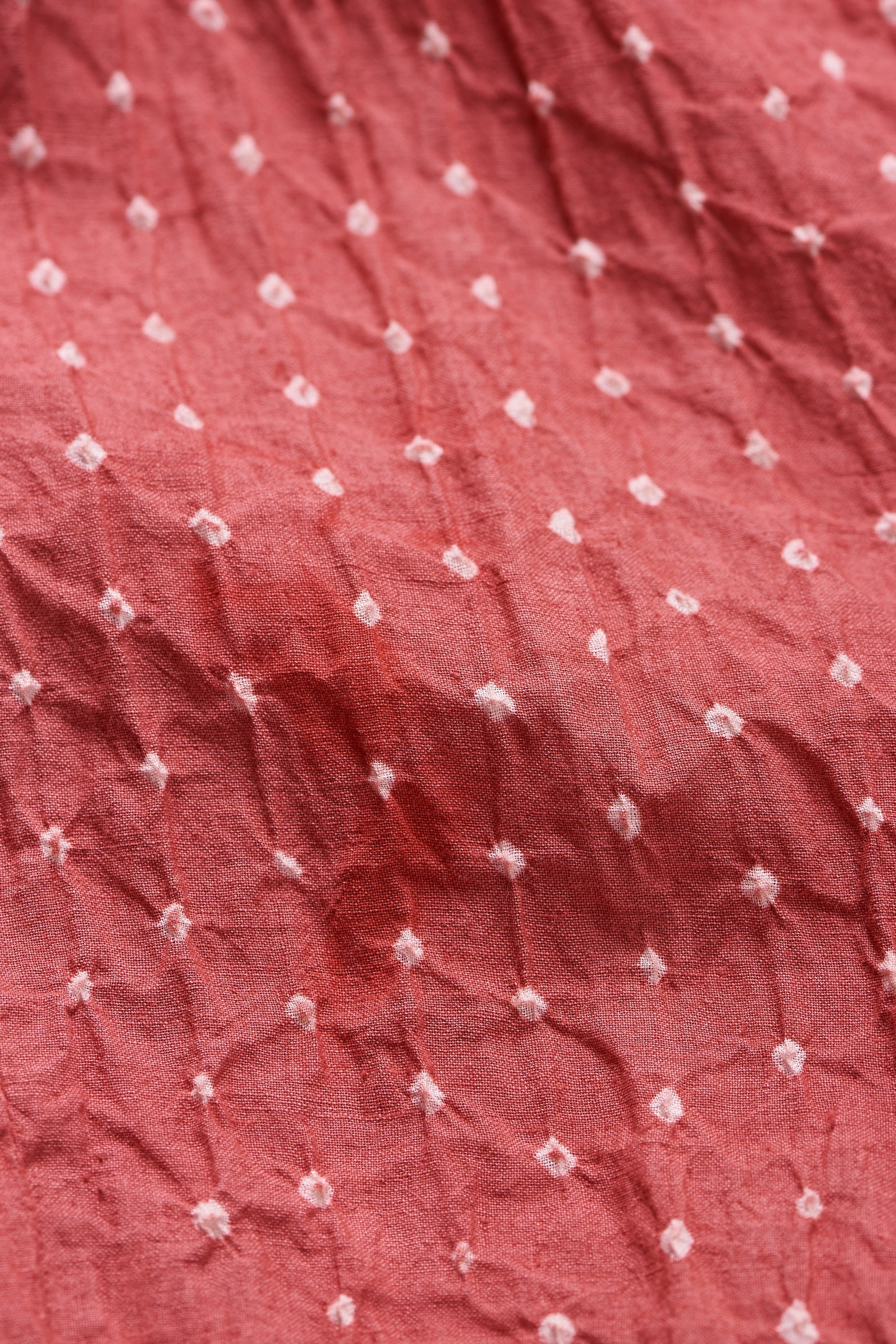 ROUGE PINK COTTON BANDHANI WOMEN DRESS