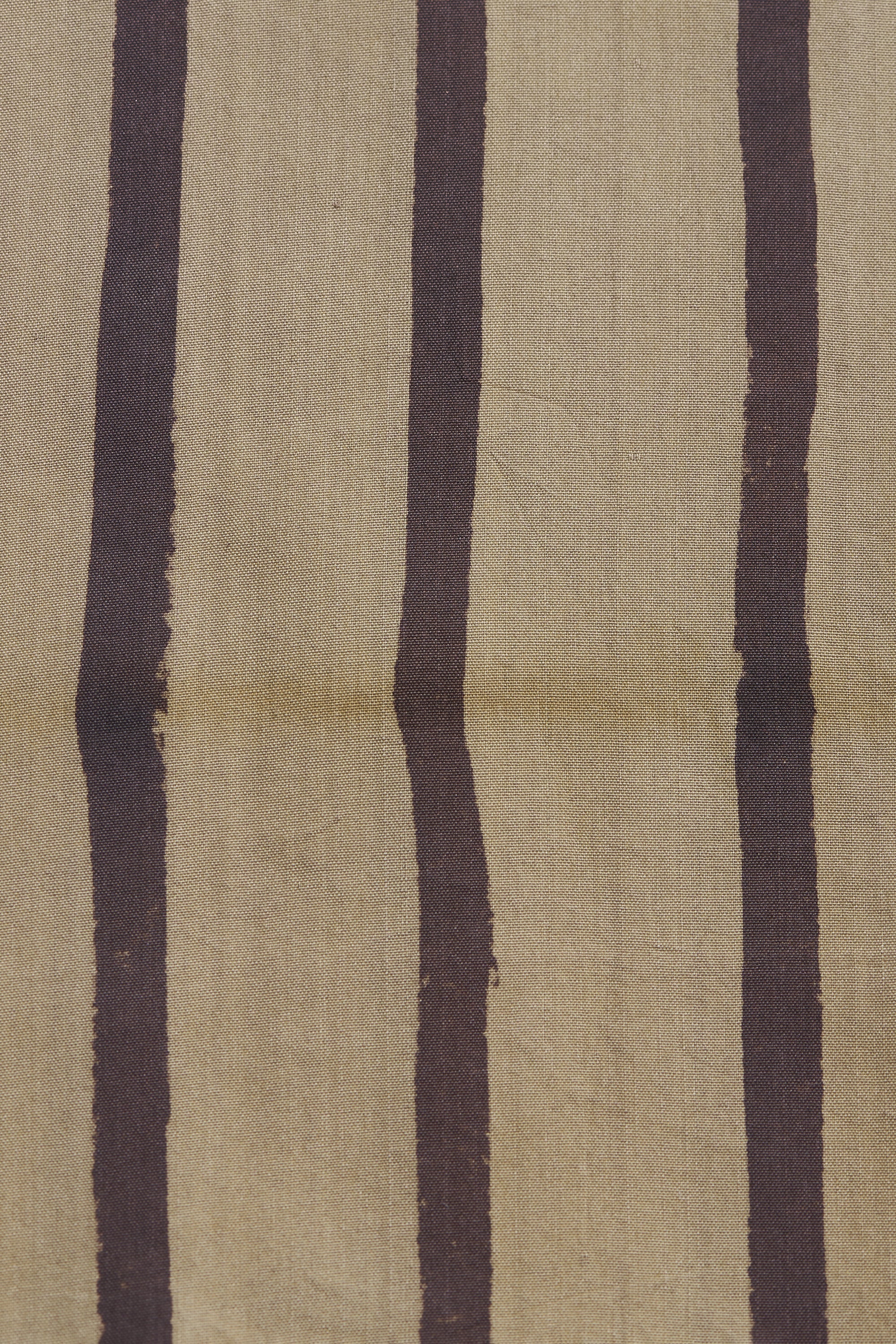 Textile with vertical brown stripes