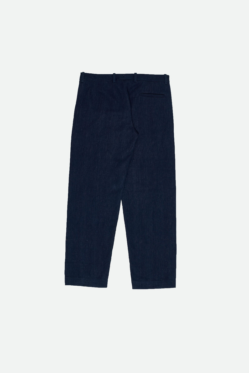 NATURAL INDIGO HANDSPUN DENIM COTTON PANT