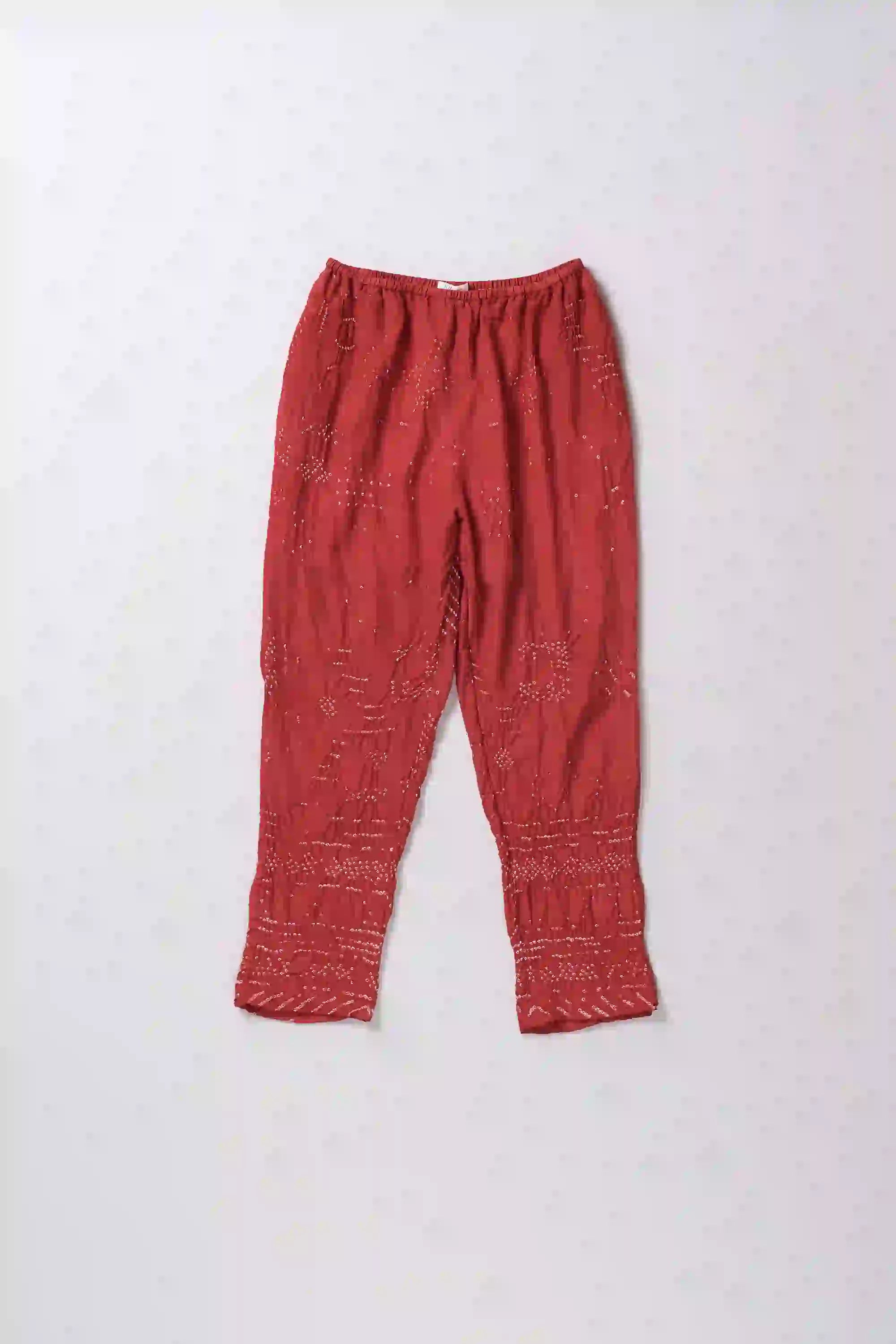 Red Bandhani Pant